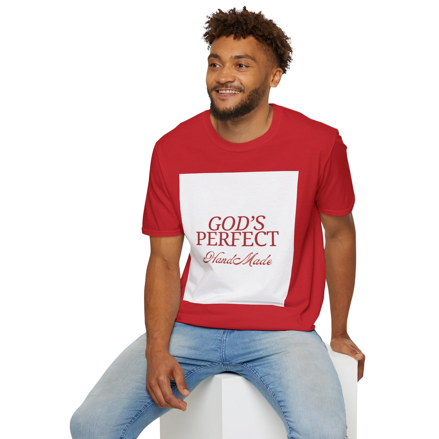 God's Perfect, Hand Made Tee — Faith-Inspired Christian T-Shirt, Religious tee