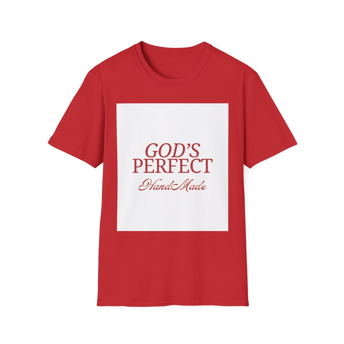 God's Perfect, Hand Made Tee — Faith-Inspired Christian T-Shirt, Religious tee