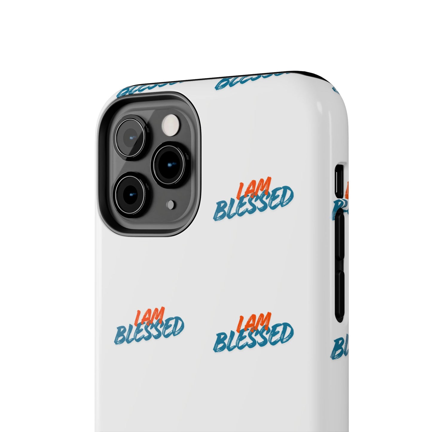 I Am Blessed Tough iPhone Case — Motivational Protective Phone Cover, Religious