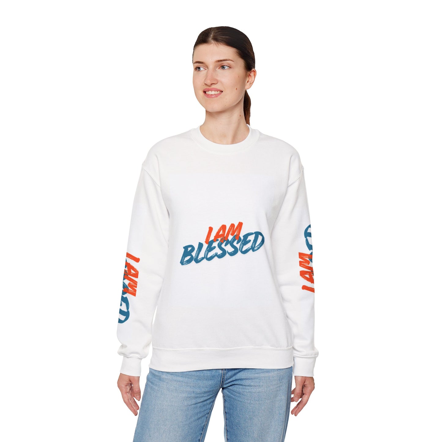 I Am Blessed Crewneck Sweatshirt — Spiritual Religious Blessing Pullover