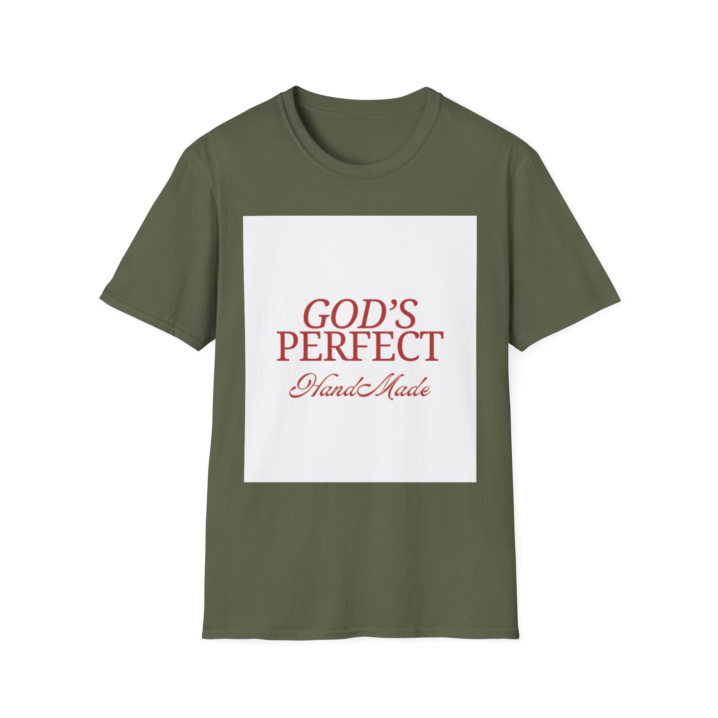 God's Perfect, Hand Made Tee — Faith-Inspired Christian T-Shirt, Religious tee