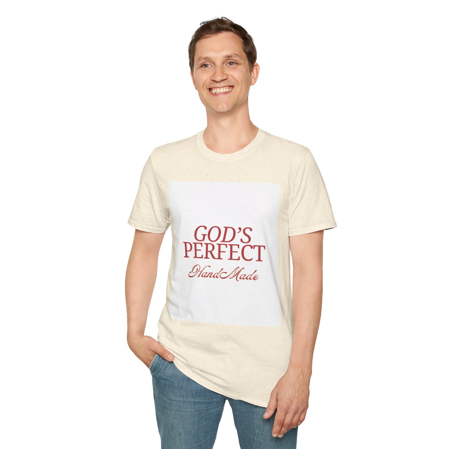 God's Perfect, Hand Made Tee — Faith-Inspired Christian T-Shirt, Religious tee