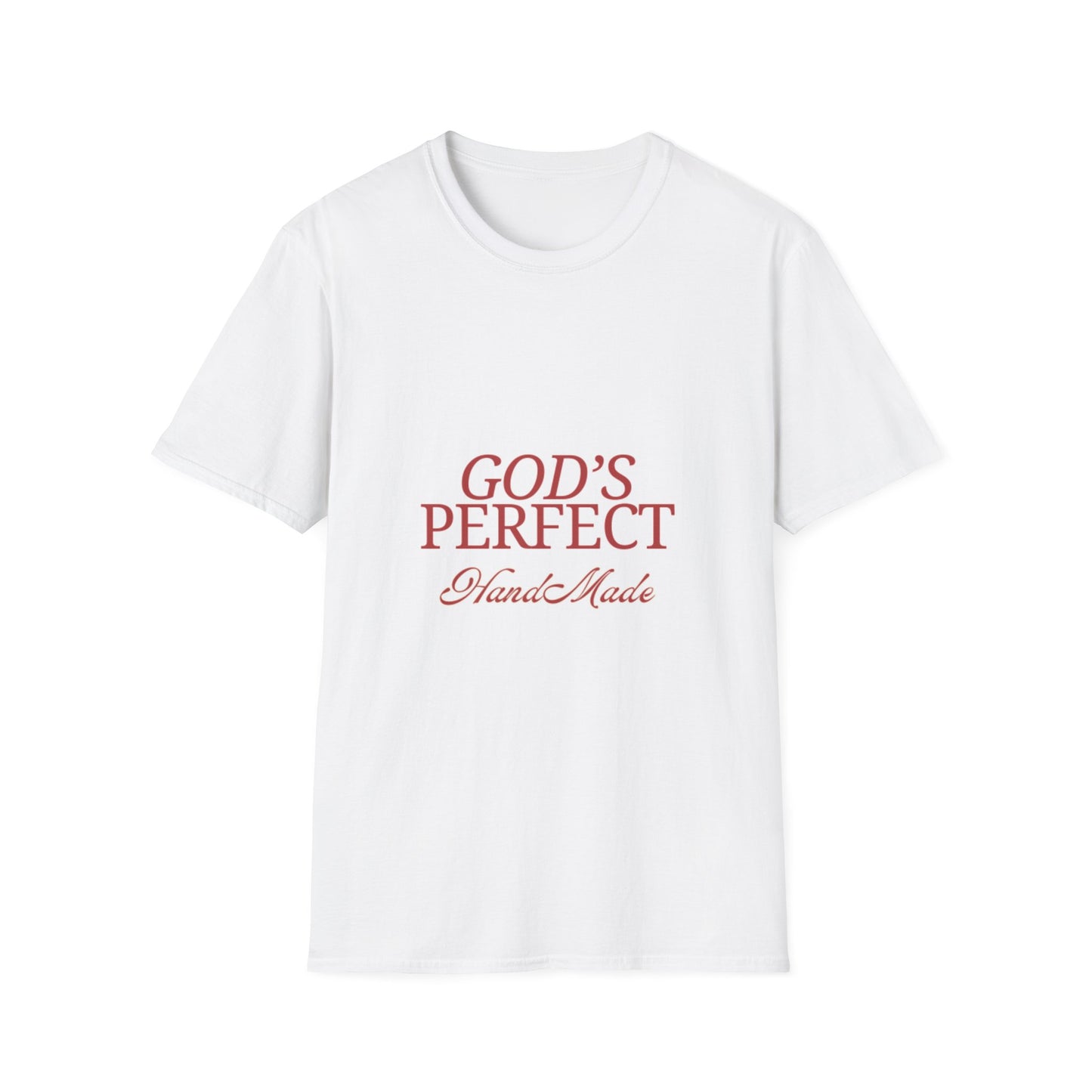 God's Perfect, Hand Made Tee — Faith-Inspired Christian T-Shirt, Religious tee