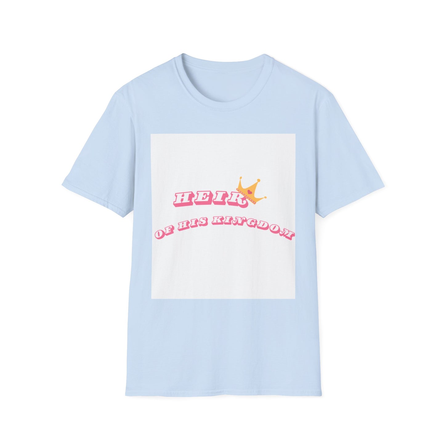 Heir of His Kingdom T-Shirt — Pink Crown Christian Faith Tee