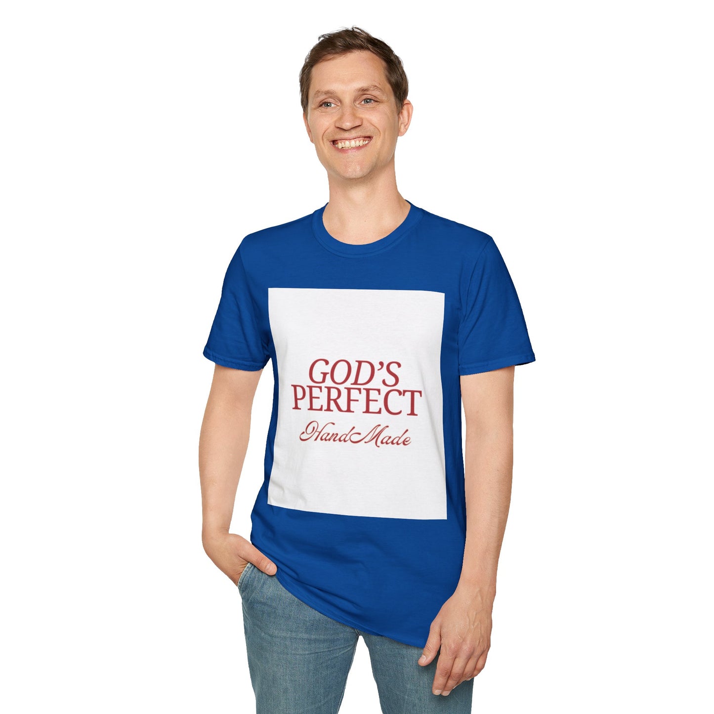 God's Perfect, Hand Made Tee — Faith-Inspired Christian T-Shirt, Religious tee