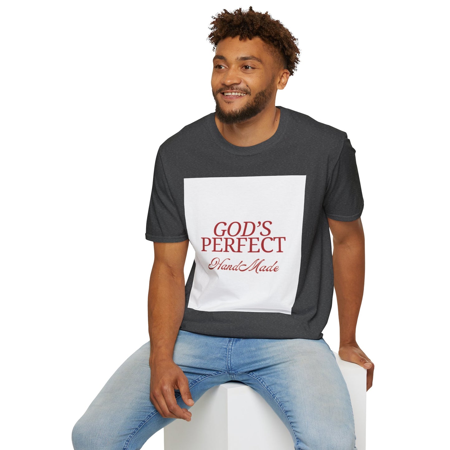 God's Perfect, Hand Made Tee — Faith-Inspired Christian T-Shirt, Religious tee