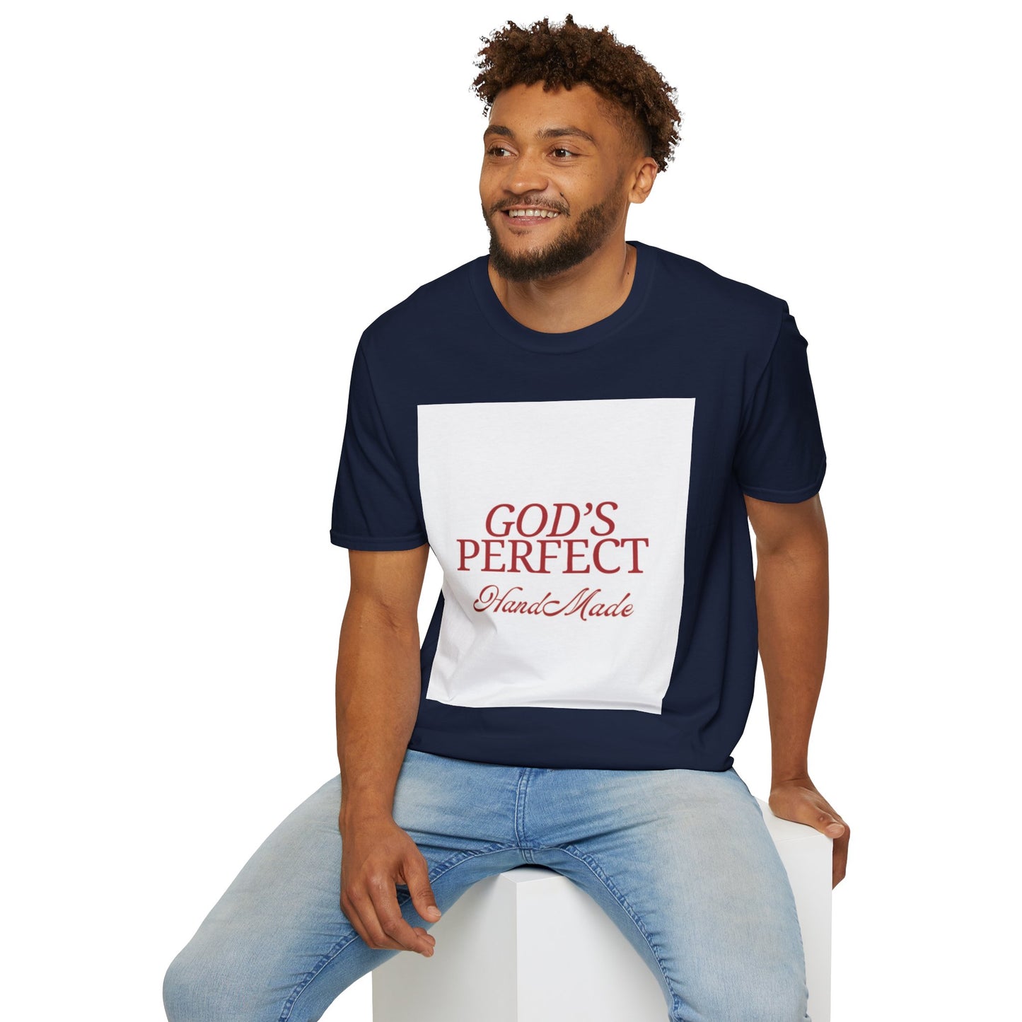 God's Perfect, Hand Made Tee — Faith-Inspired Christian T-Shirt, Religious tee