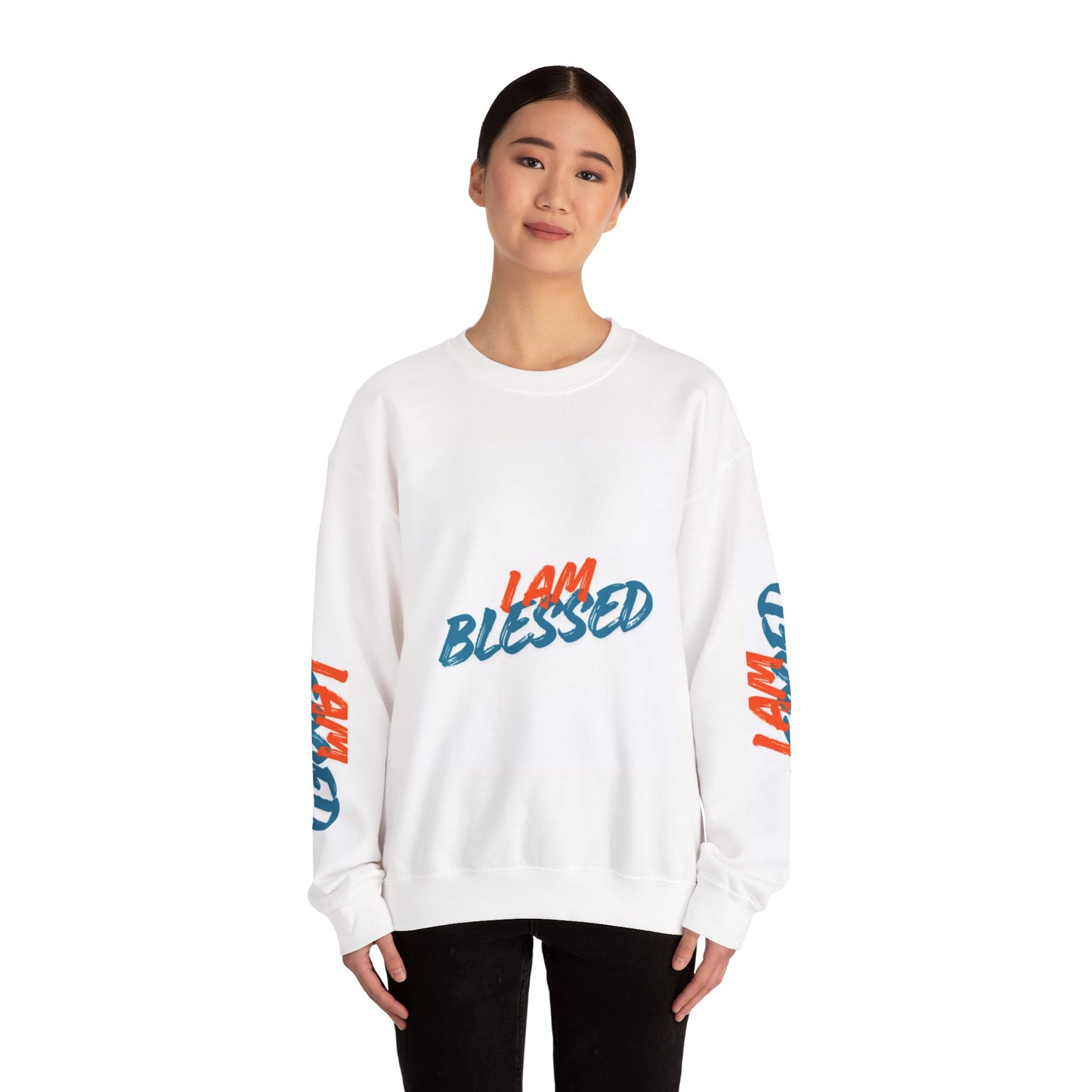 I Am Blessed Crewneck Sweatshirt — Spiritual Religious Blessing Pullover