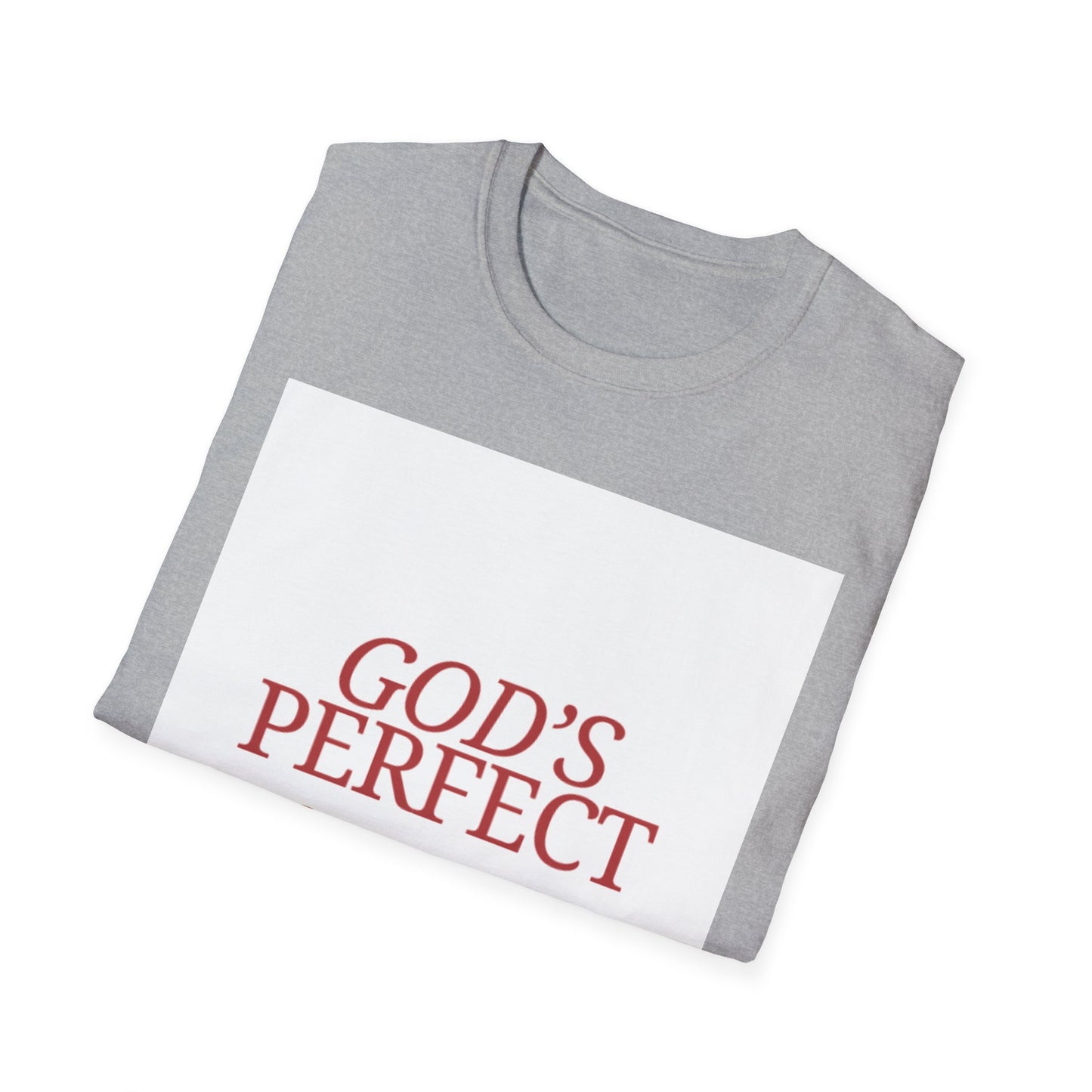 God's Perfect, Hand Made Tee — Faith-Inspired Christian T-Shirt, Religious tee
