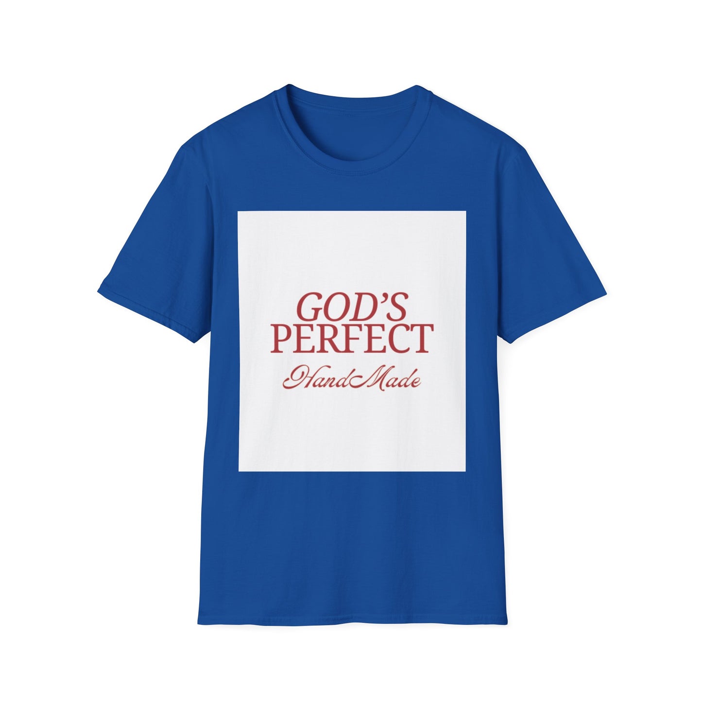 God's Perfect, Hand Made Tee — Faith-Inspired Christian T-Shirt, Religious tee