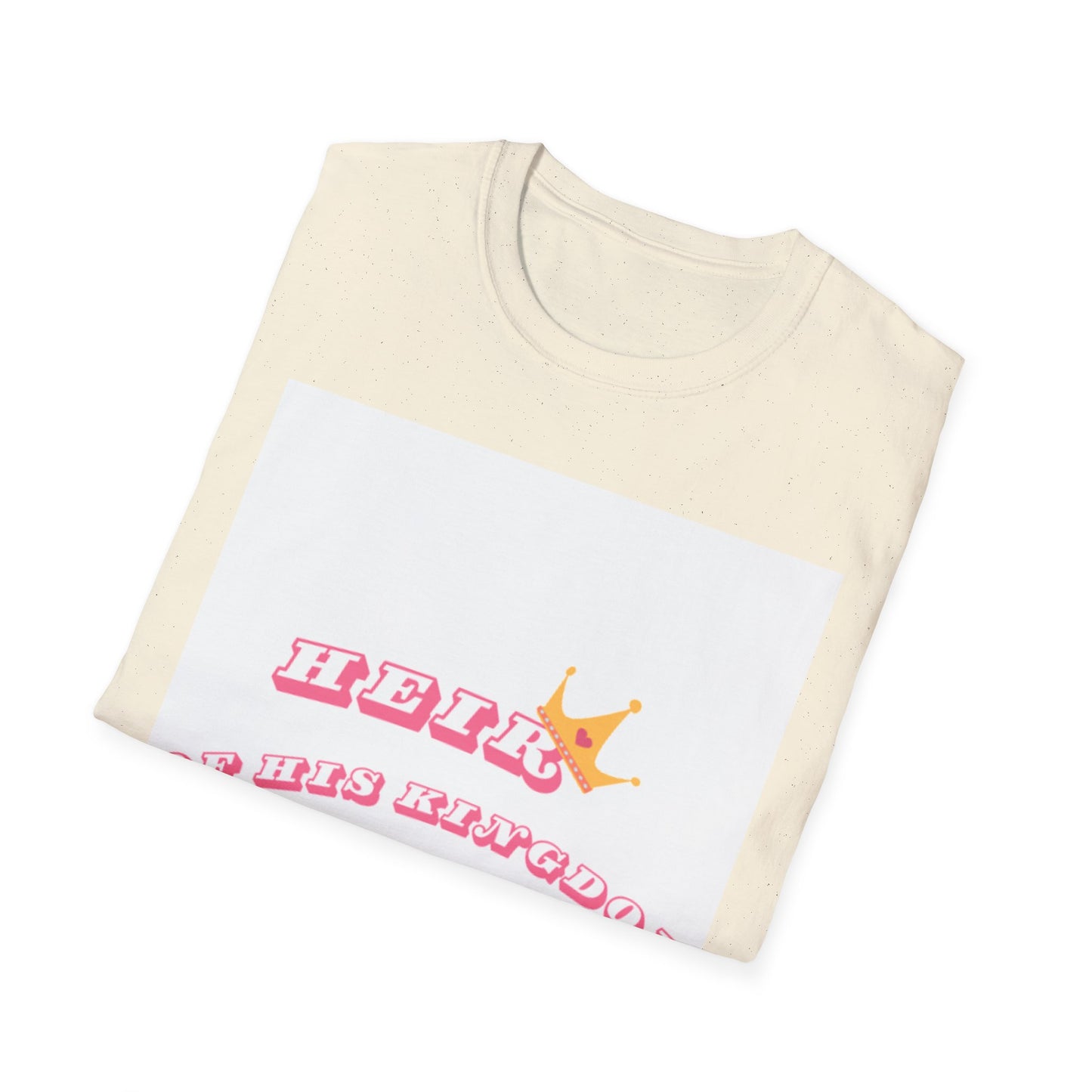 Heir of His Kingdom T-Shirt — Pink Crown Christian Faith Tee
