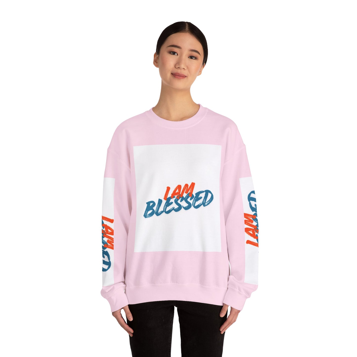 I Am Blessed Crewneck Sweatshirt — Spiritual Religious Blessing Pullover