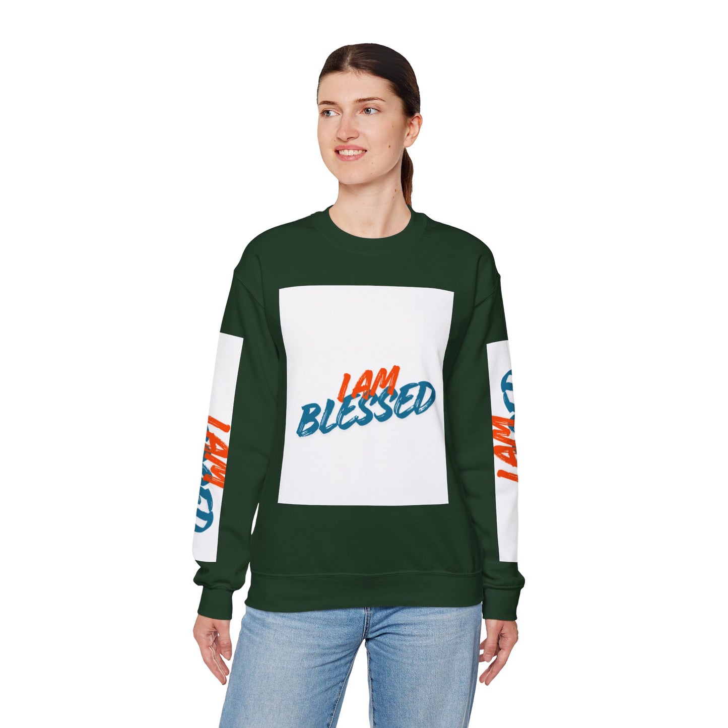 I Am Blessed Crewneck Sweatshirt — Spiritual Religious Blessing Pullover