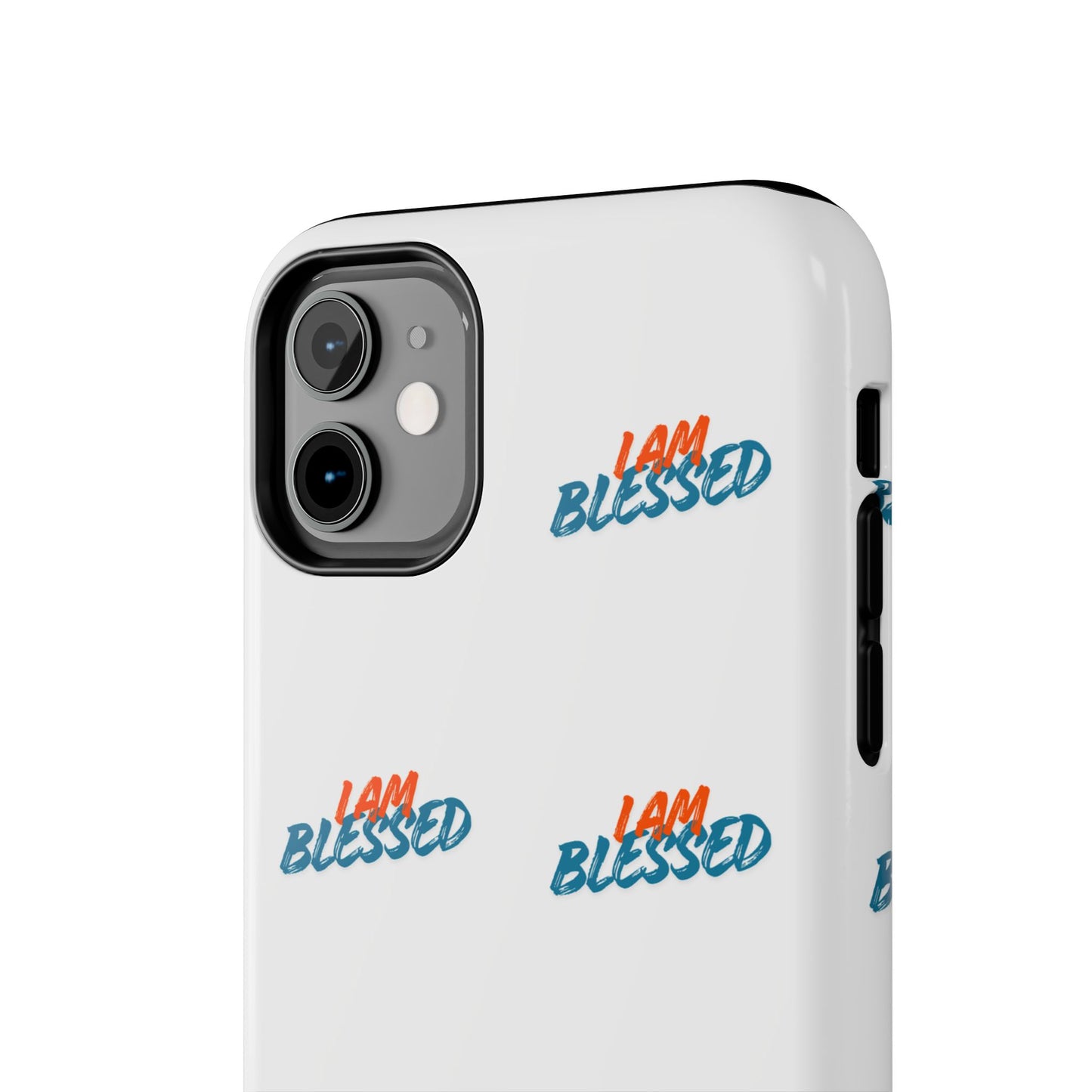 I Am Blessed Tough iPhone Case — Motivational Protective Phone Cover, Religious