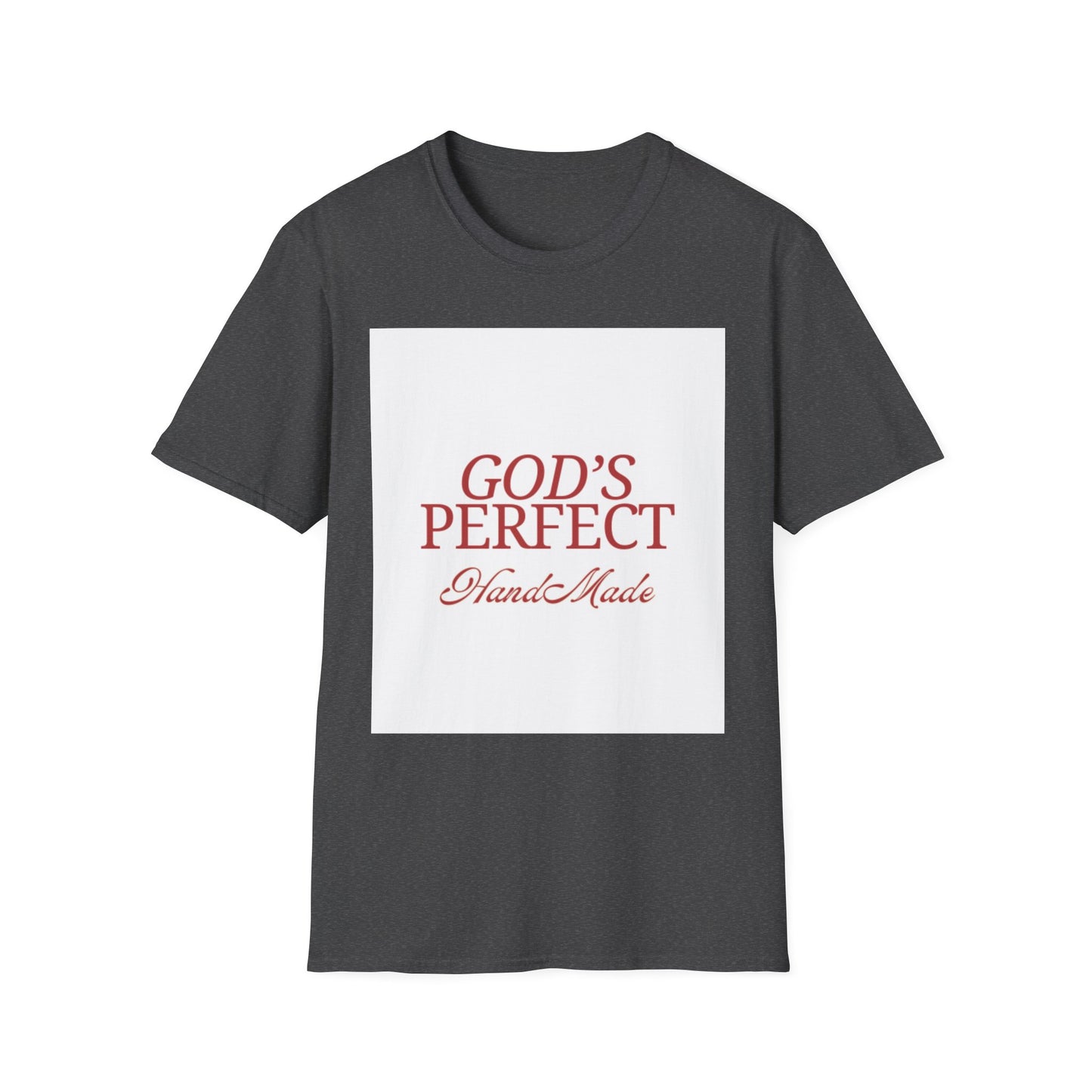 God's Perfect, Hand Made Tee — Faith-Inspired Christian T-Shirt, Religious tee