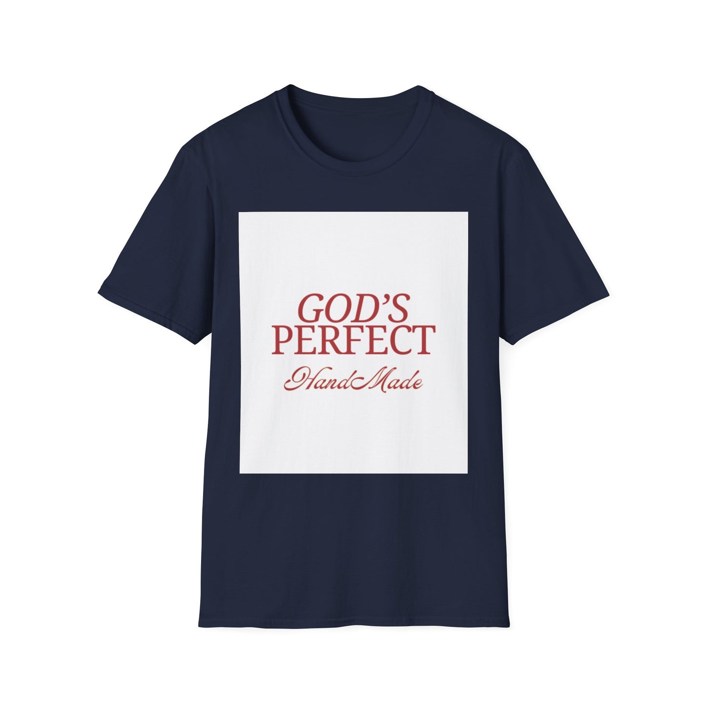 God's Perfect, Hand Made Tee — Faith-Inspired Christian T-Shirt, Religious tee