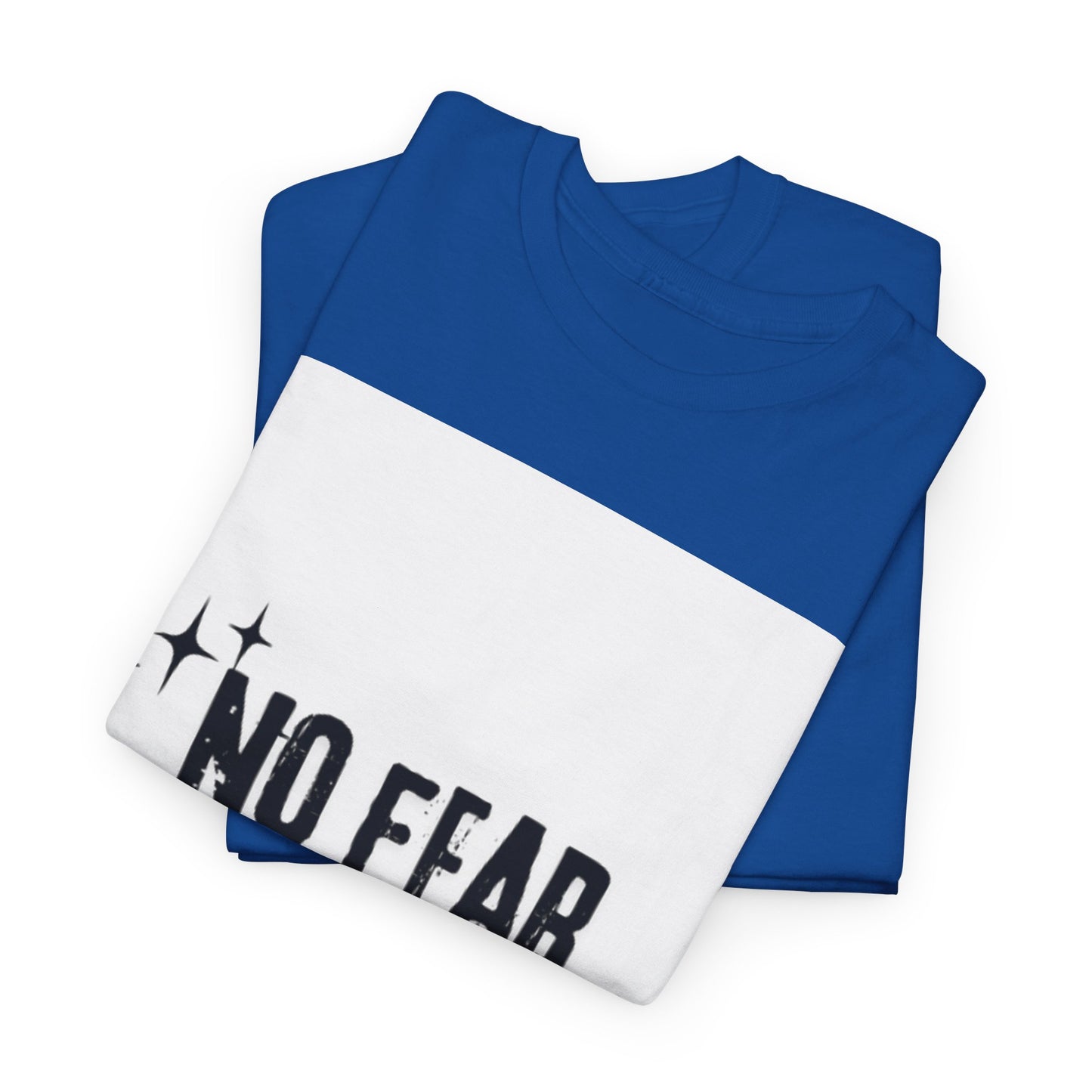 No Fear Over Here Tee — Inspirational Graphic T-Shirt, Religious, Christian,