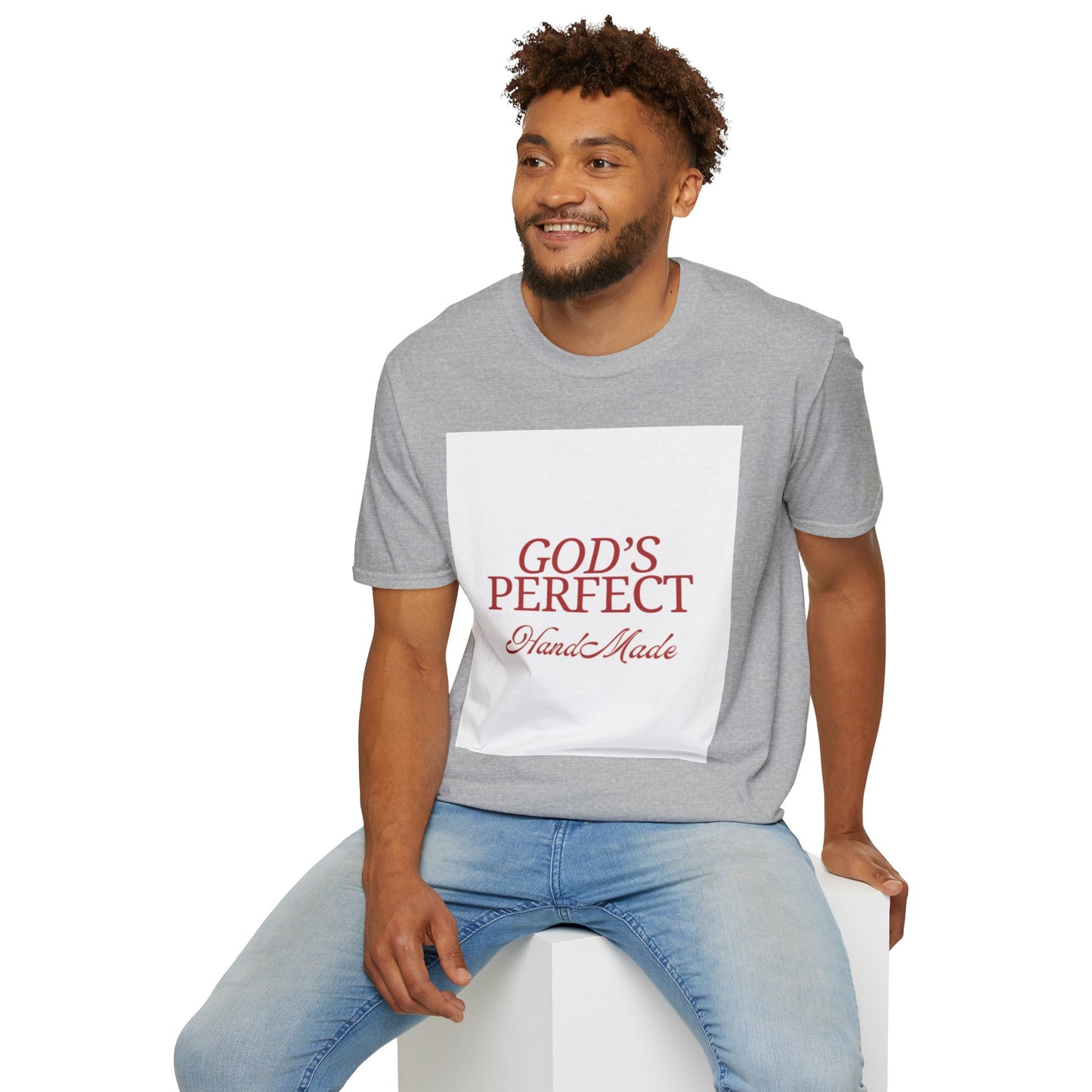 God's Perfect, Hand Made Tee — Faith-Inspired Christian T-Shirt, Religious tee