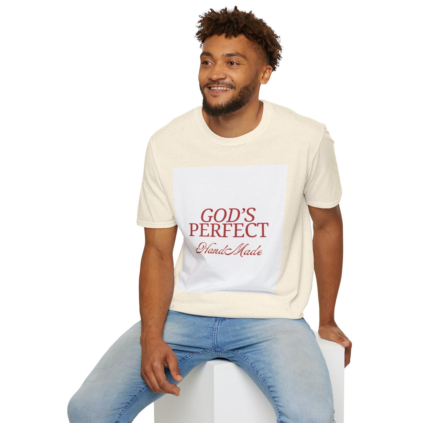 God's Perfect, Hand Made Tee — Faith-Inspired Christian T-Shirt, Religious tee