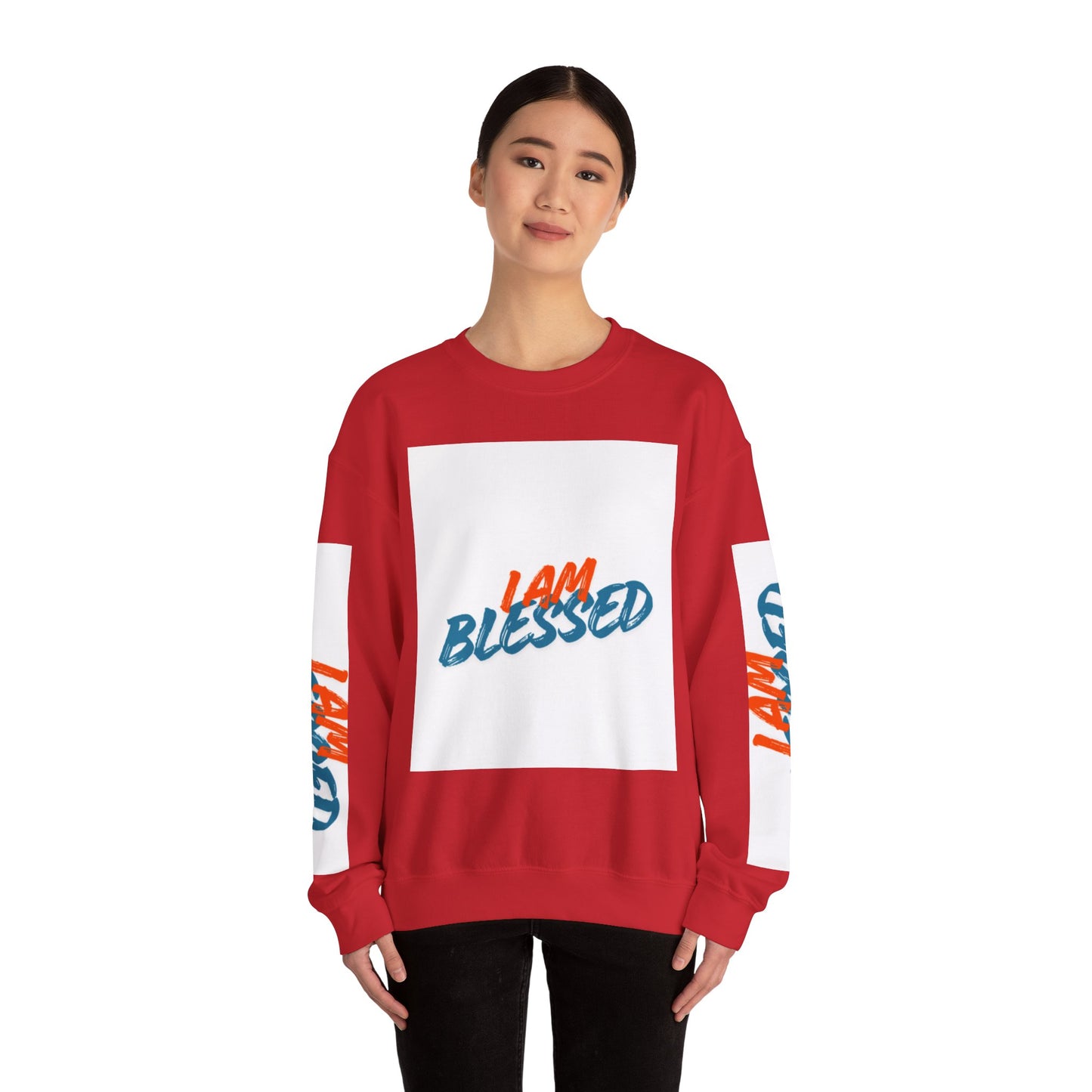 I Am Blessed Crewneck Sweatshirt — Spiritual Religious Blessing Pullover
