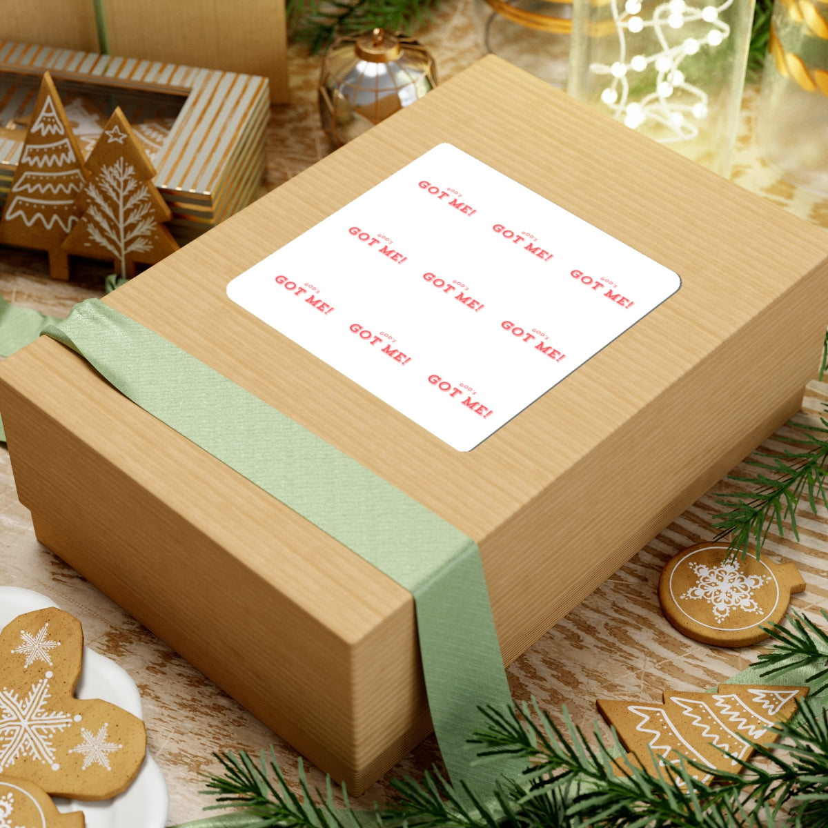 Kiss-Cut Sticker Sheet — "God's Got Me!" Reassurance Vinyl Stickers