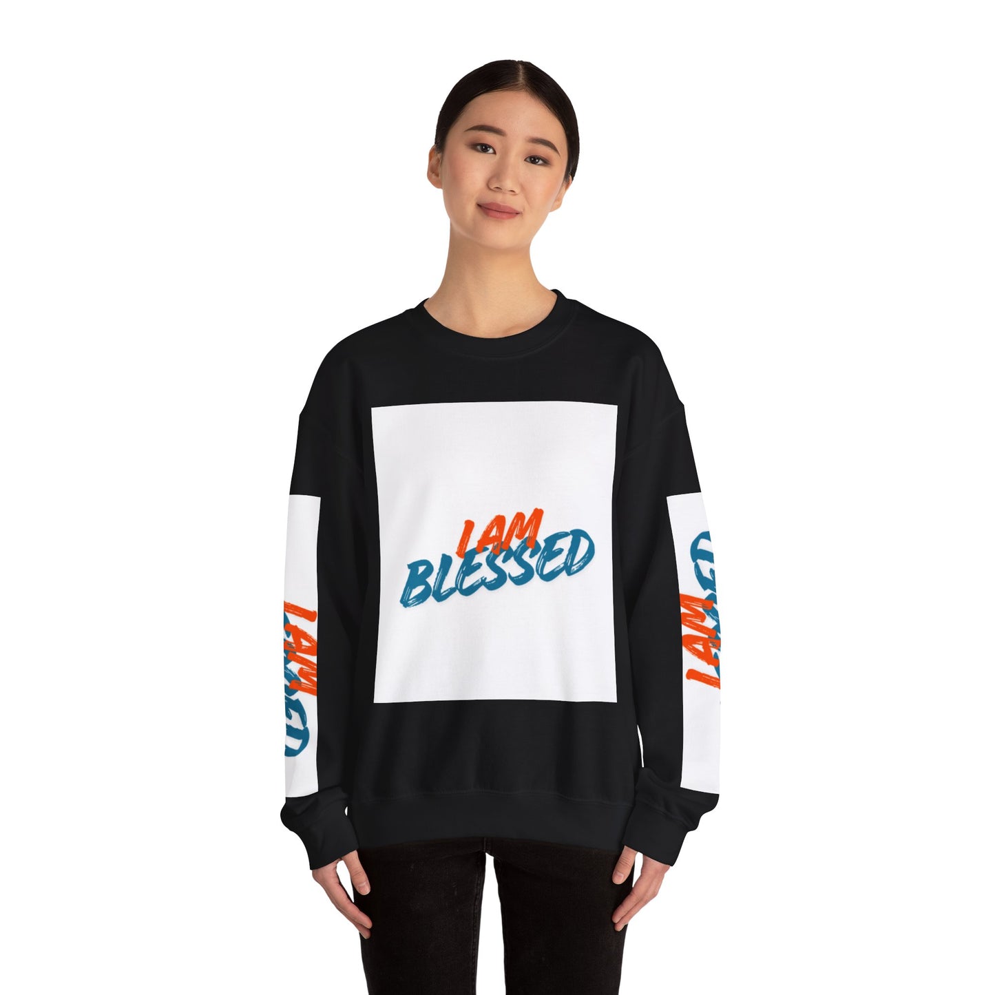I Am Blessed Crewneck Sweatshirt — Spiritual Religious Blessing Pullover