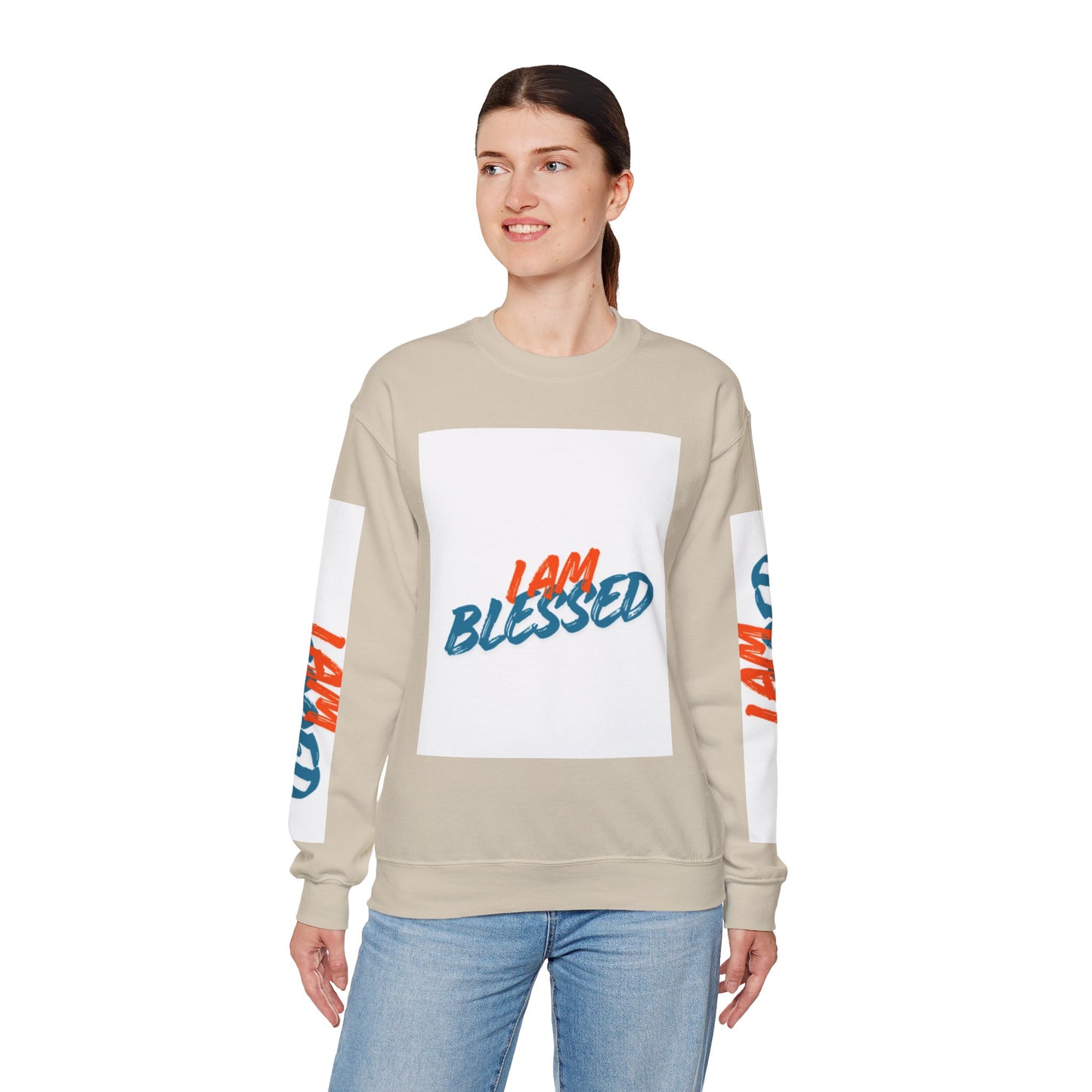 I Am Blessed Crewneck Sweatshirt — Spiritual Religious Blessing Pullover