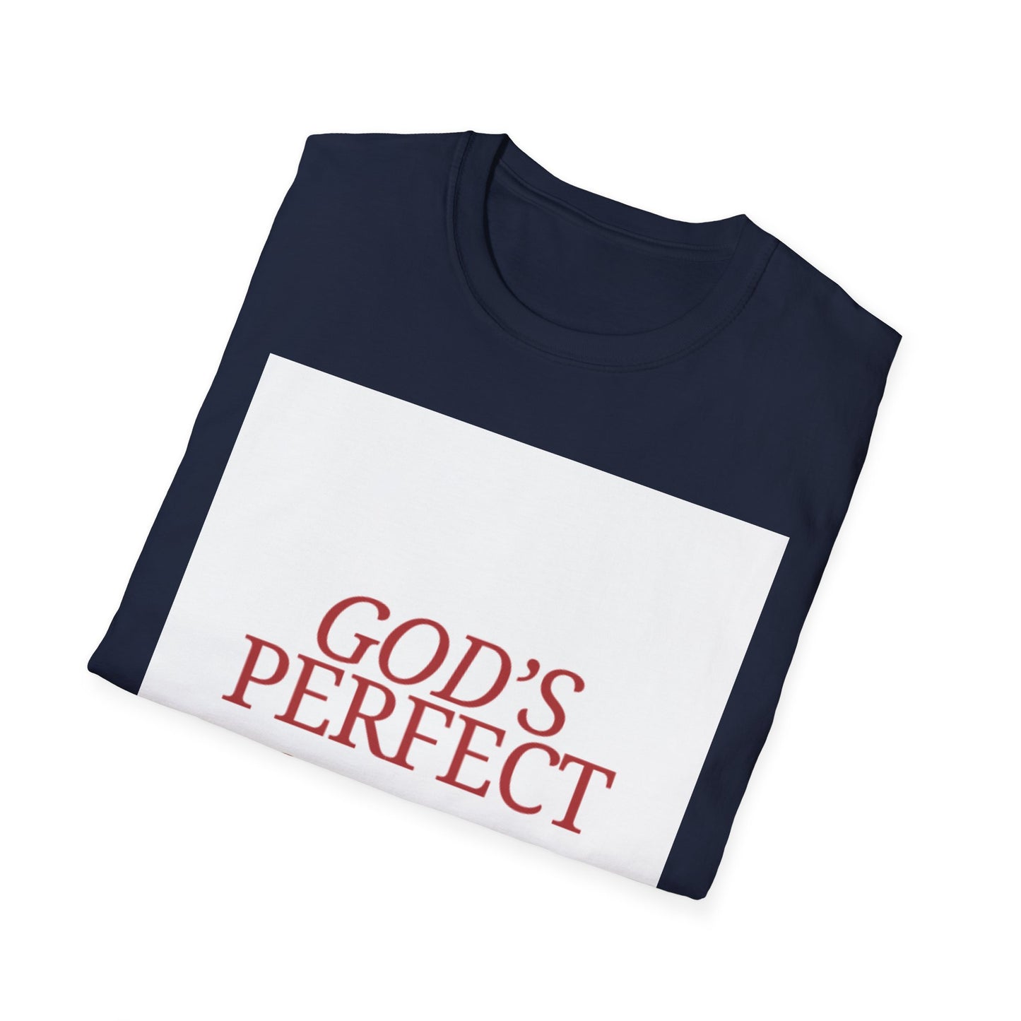 God's Perfect, Hand Made Tee — Faith-Inspired Christian T-Shirt, Religious tee