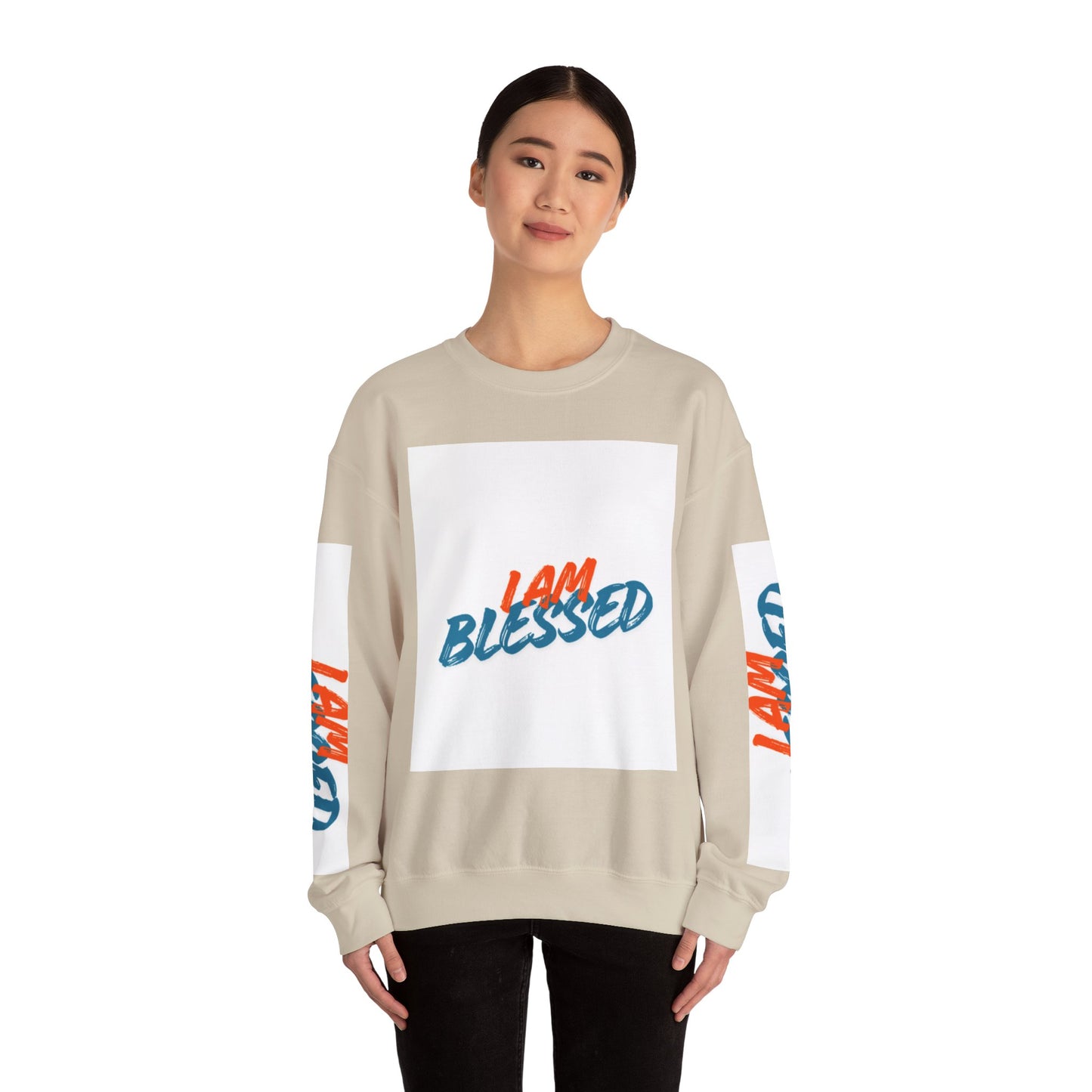 I Am Blessed Crewneck Sweatshirt — Spiritual Religious Blessing Pullover