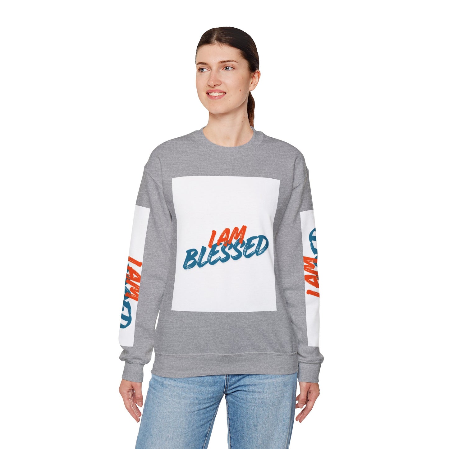 I Am Blessed Crewneck Sweatshirt — Spiritual Religious Blessing Pullover