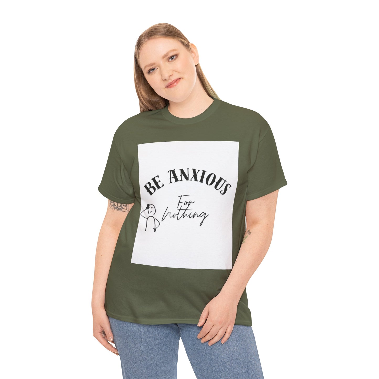 Be Anxious For Nothing Tee — Inspirational Christian Faith T-Shirt