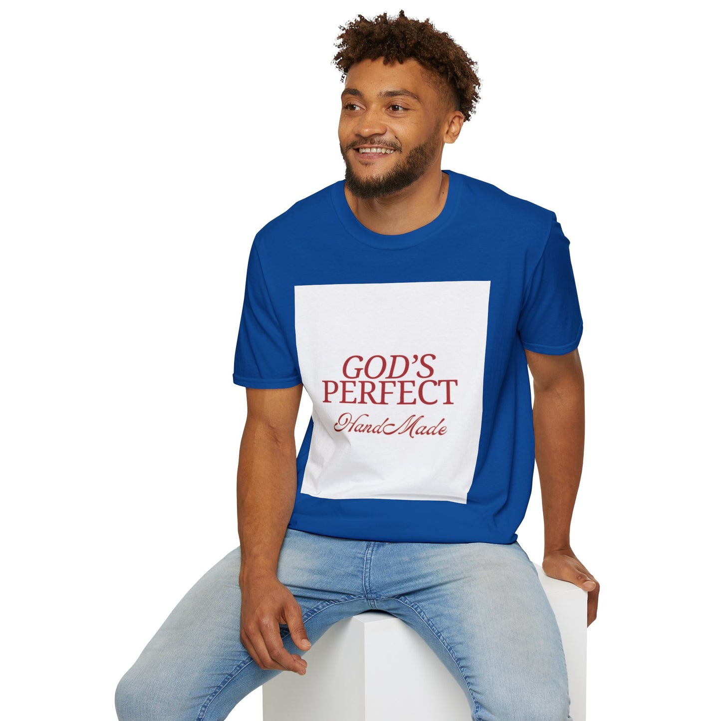 God's Perfect, Hand Made Tee — Faith-Inspired Christian T-Shirt, Religious tee