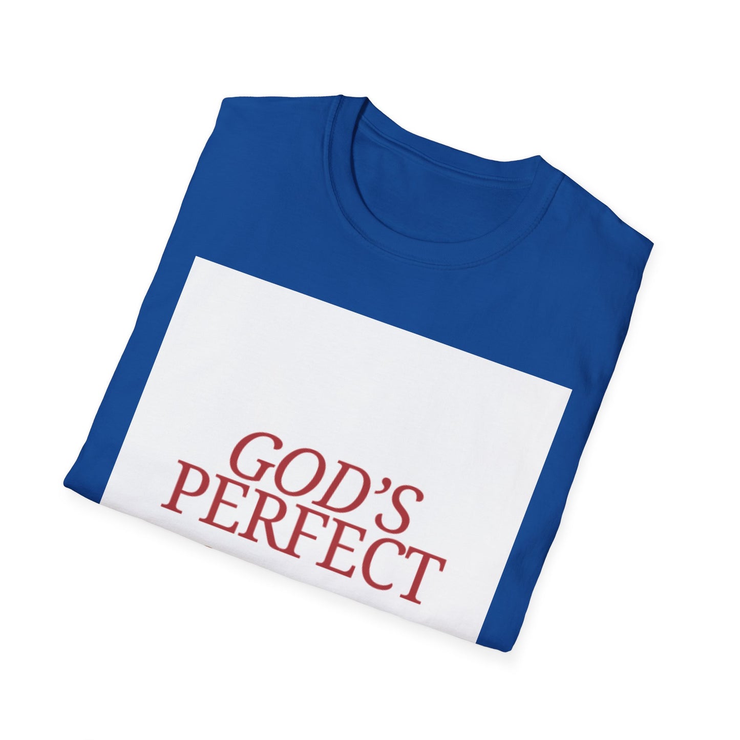 God's Perfect, Hand Made Tee — Faith-Inspired Christian T-Shirt, Religious tee