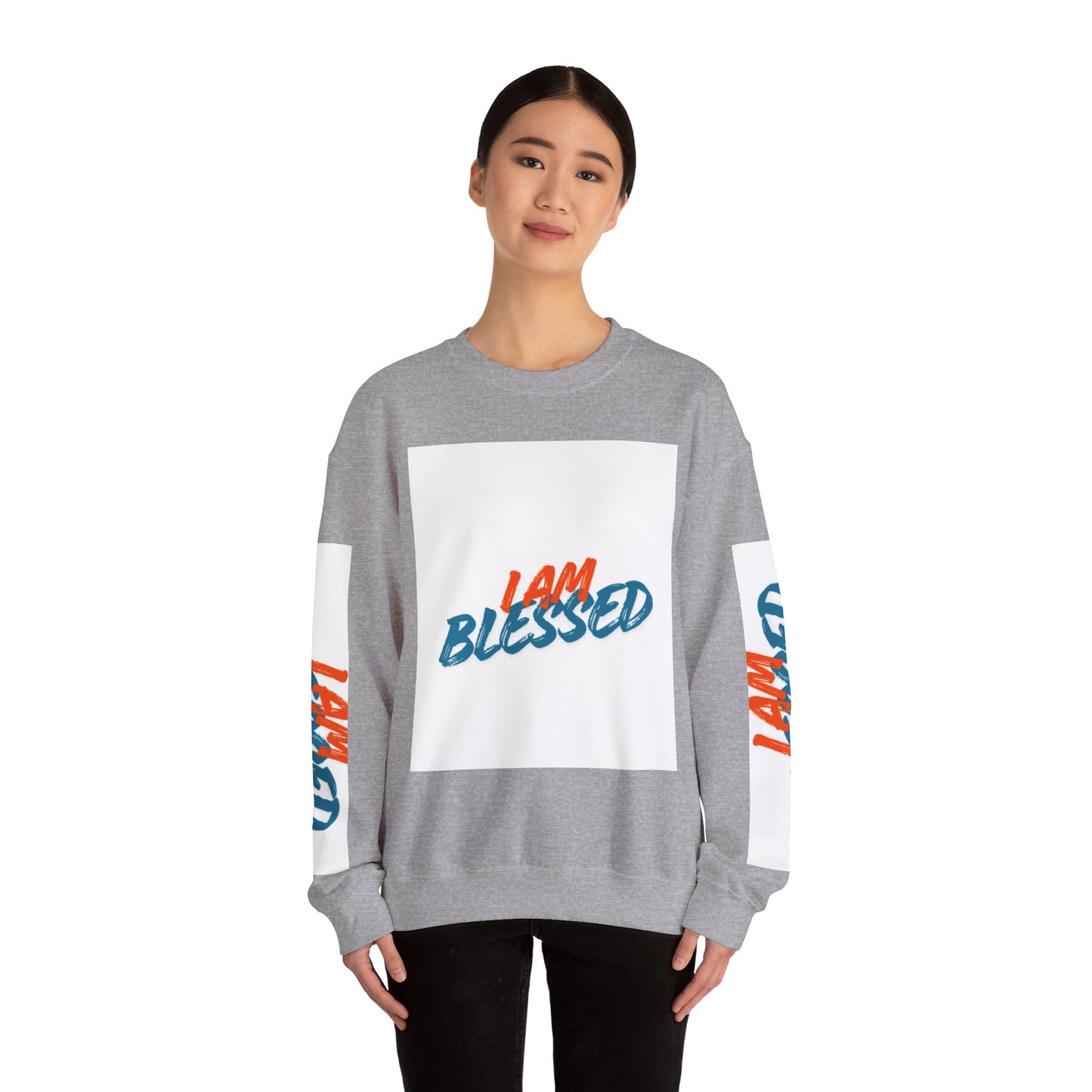I Am Blessed Crewneck Sweatshirt — Spiritual Religious Blessing Pullover