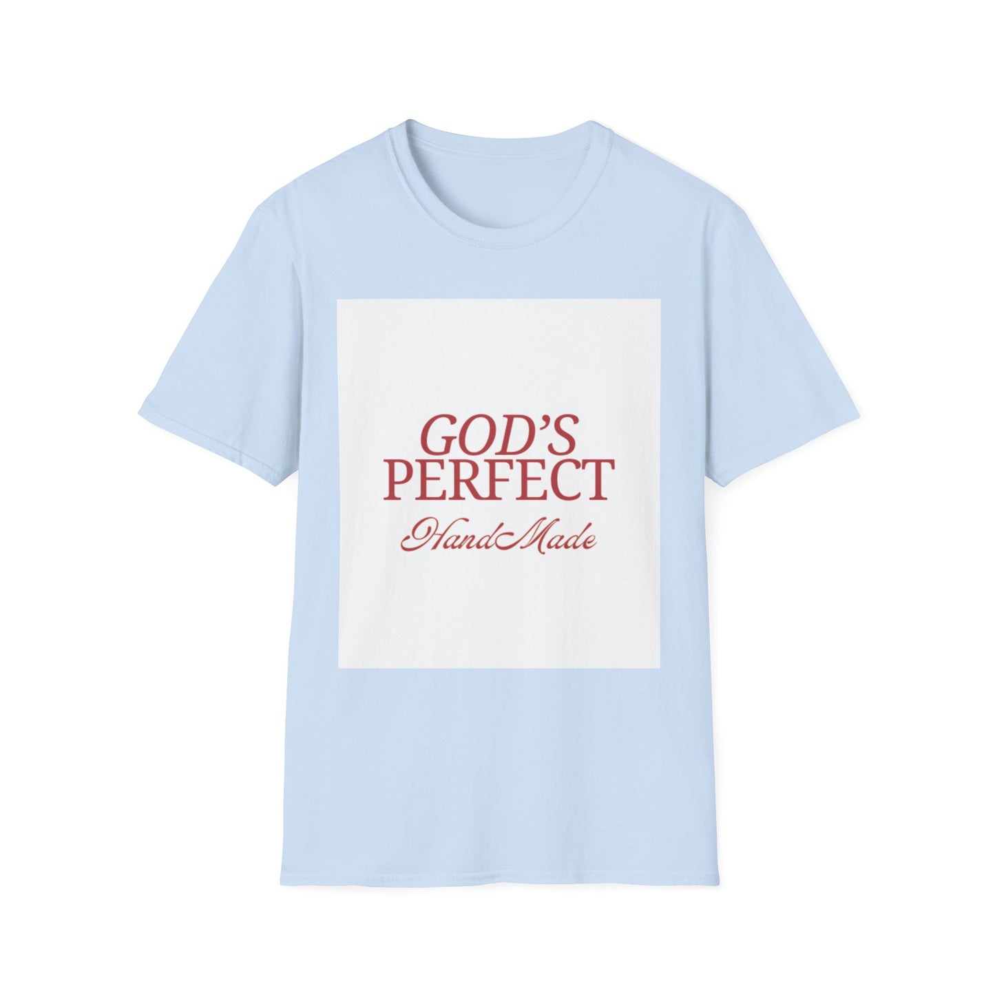 God's Perfect, Hand Made Tee — Faith-Inspired Christian T-Shirt, Religious tee