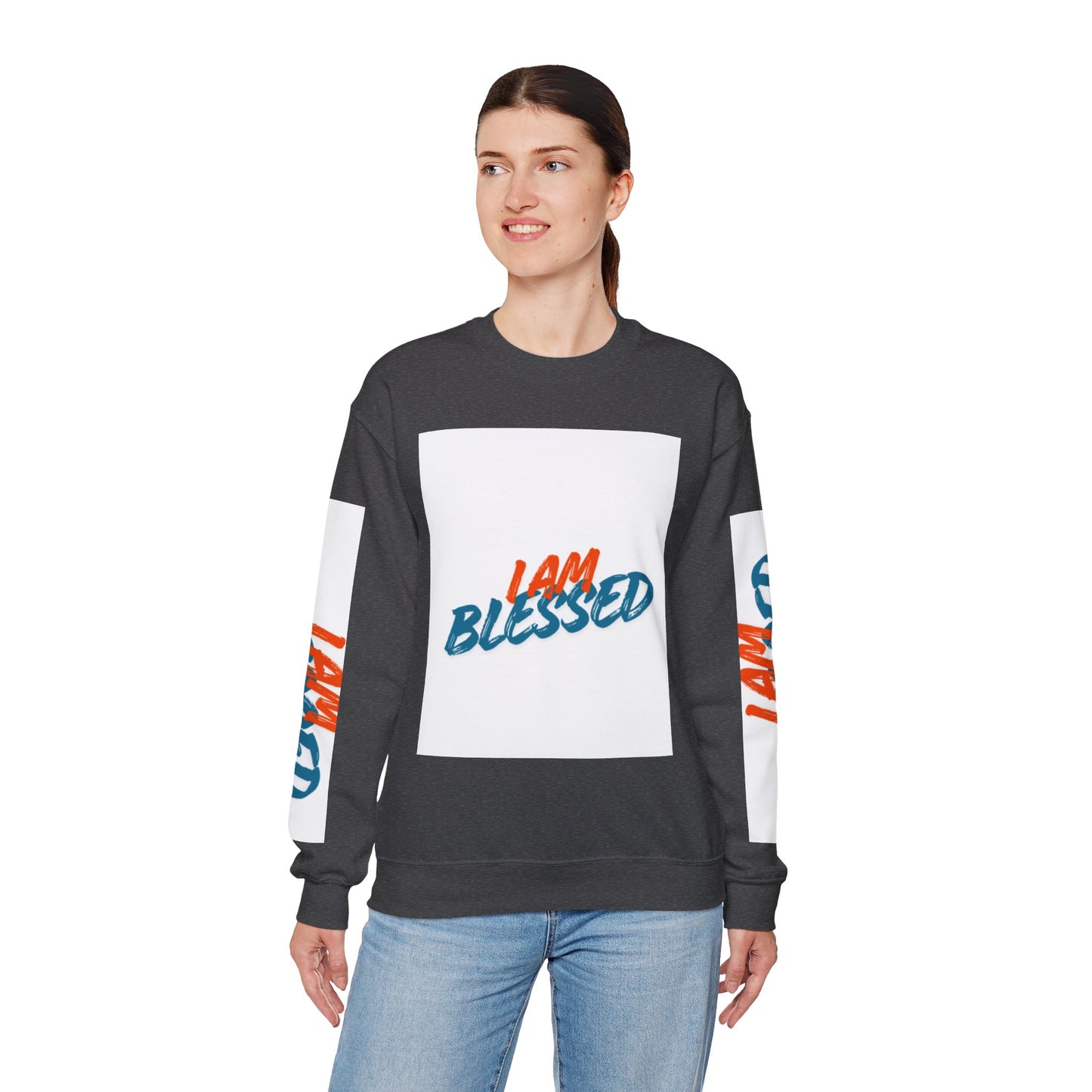 I Am Blessed Crewneck Sweatshirt — Spiritual Religious Blessing Pullover