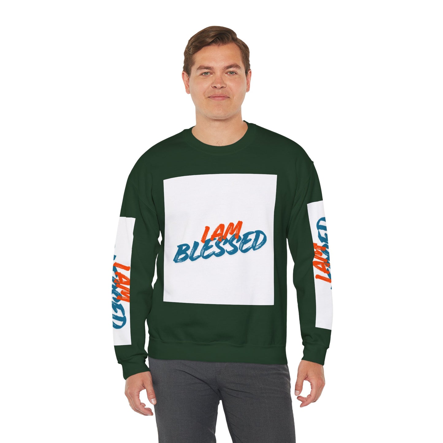 I Am Blessed Crewneck Sweatshirt — Spiritual Religious Blessing Pullover