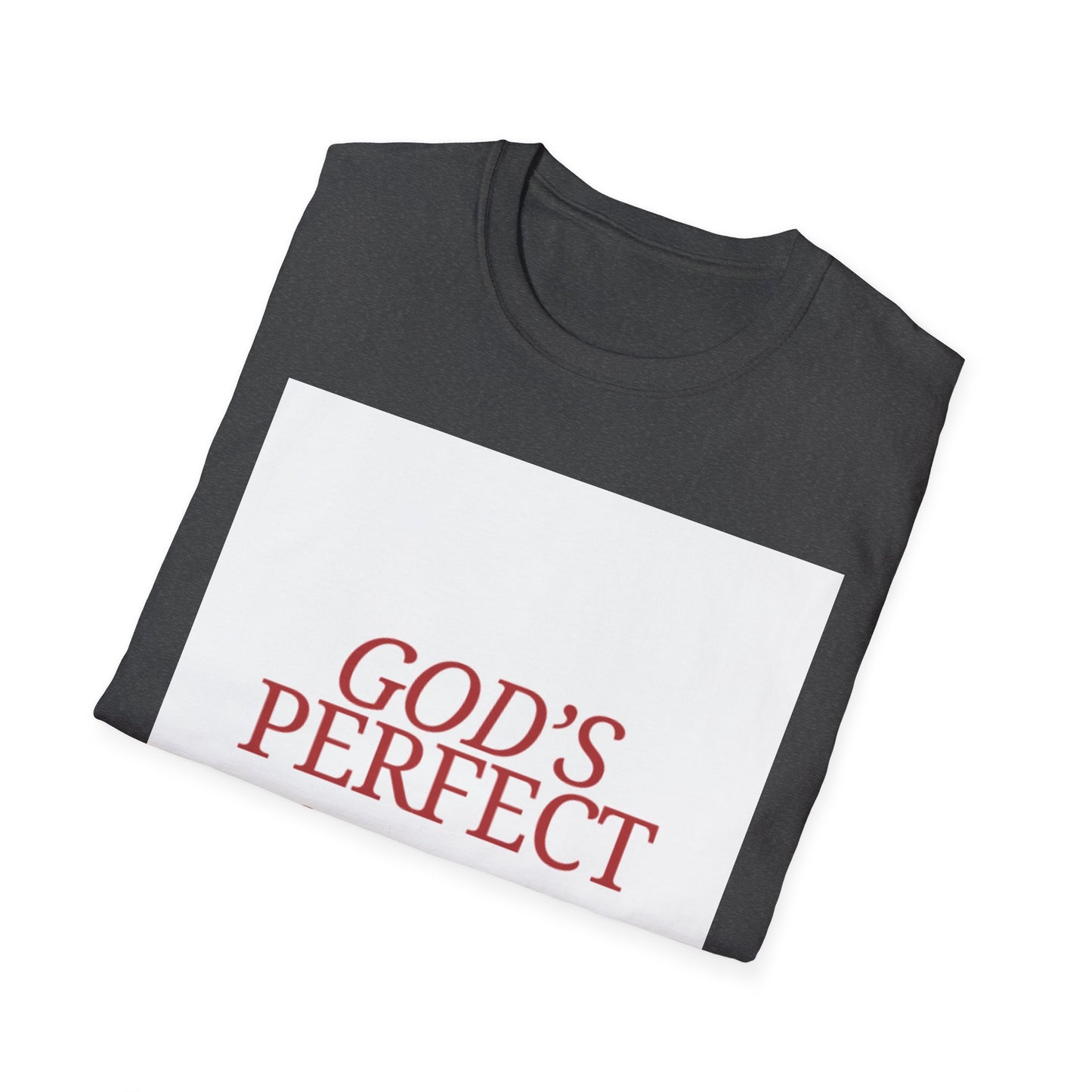 God's Perfect, Hand Made Tee — Faith-Inspired Christian T-Shirt, Religious tee