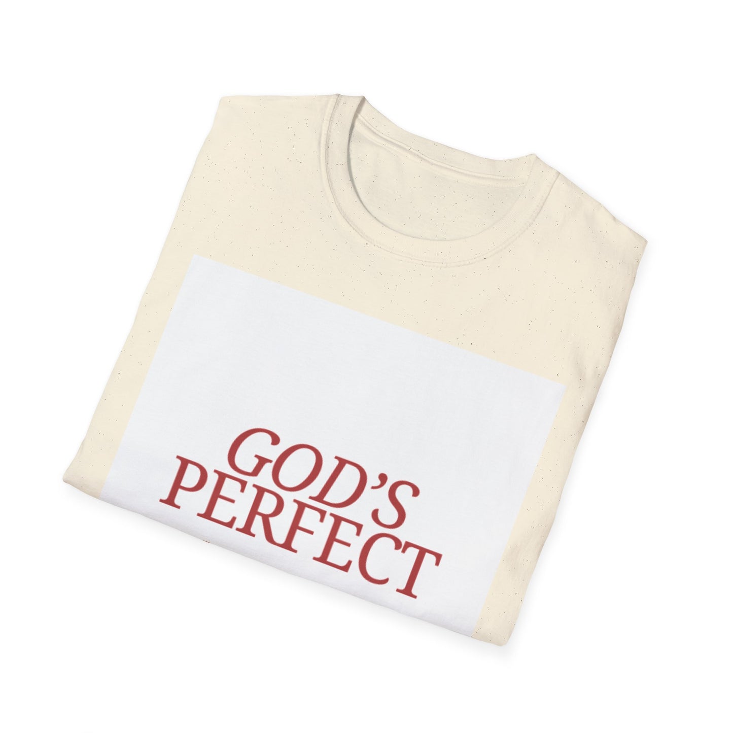 God's Perfect, Hand Made Tee — Faith-Inspired Christian T-Shirt, Religious tee