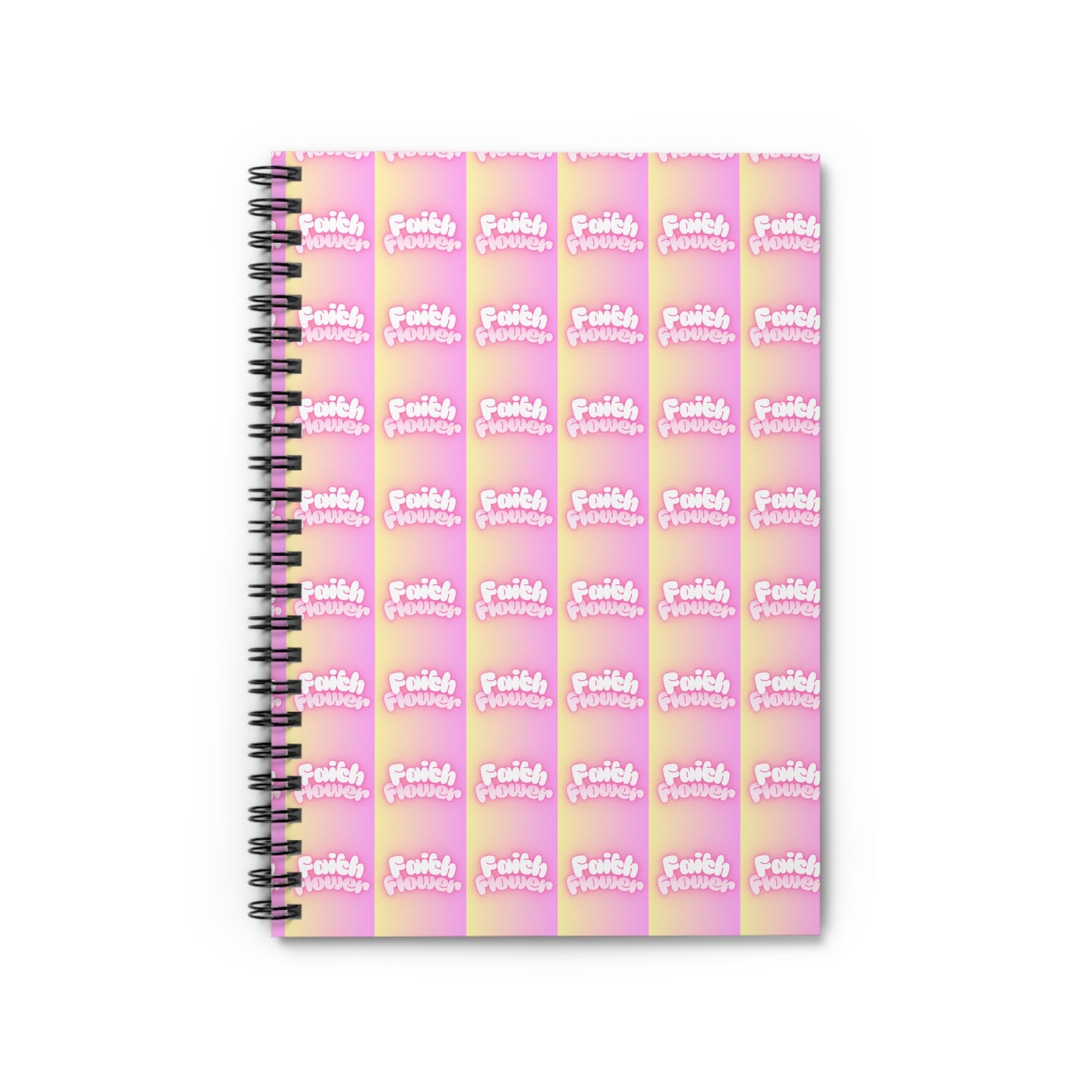 Faithful Thoughts Spiral Notebook – Cute Pink Design, Journal for Inspiration, Daily Planner, Gift for Students, Artistic Notebook