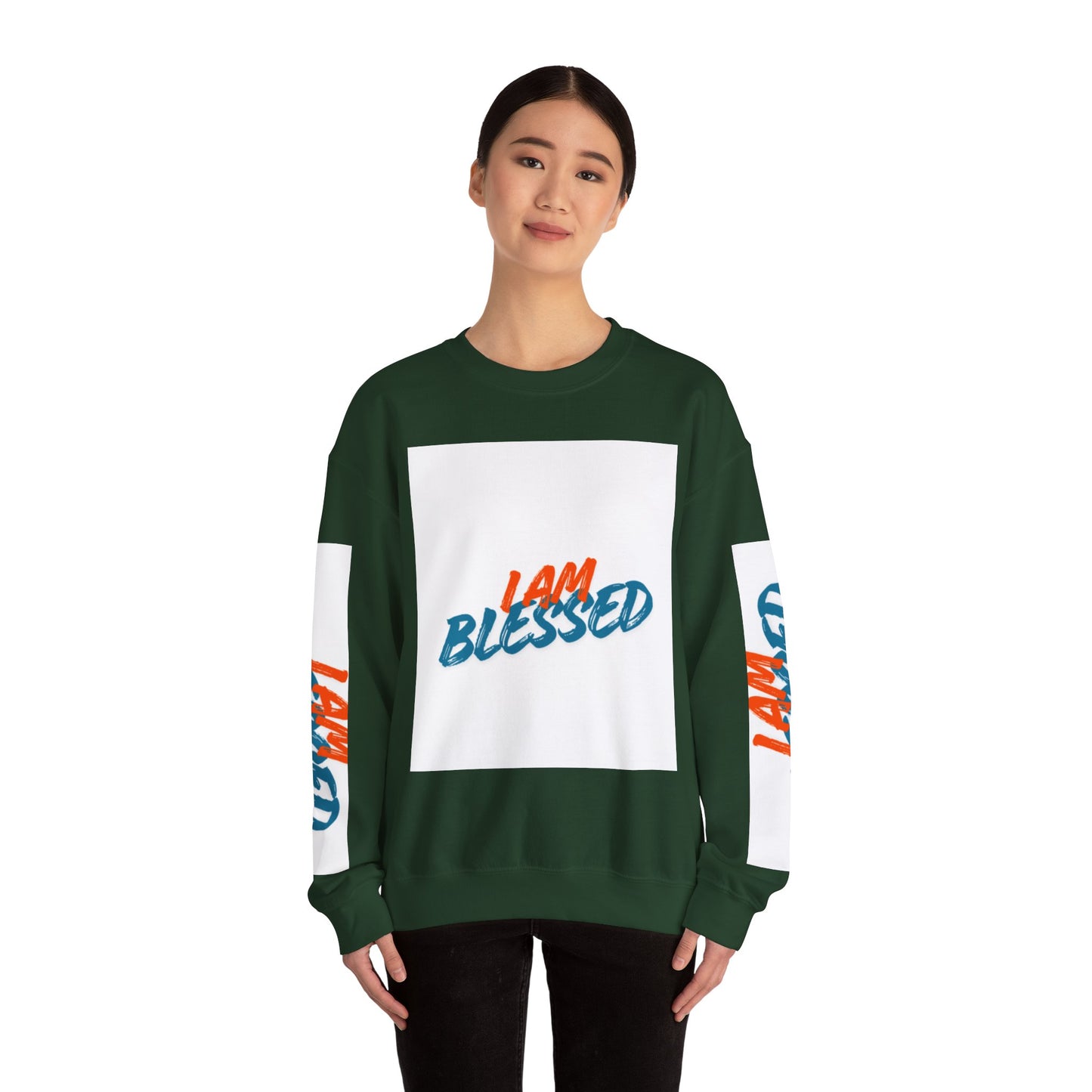 I Am Blessed Crewneck Sweatshirt — Spiritual Religious Blessing Pullover