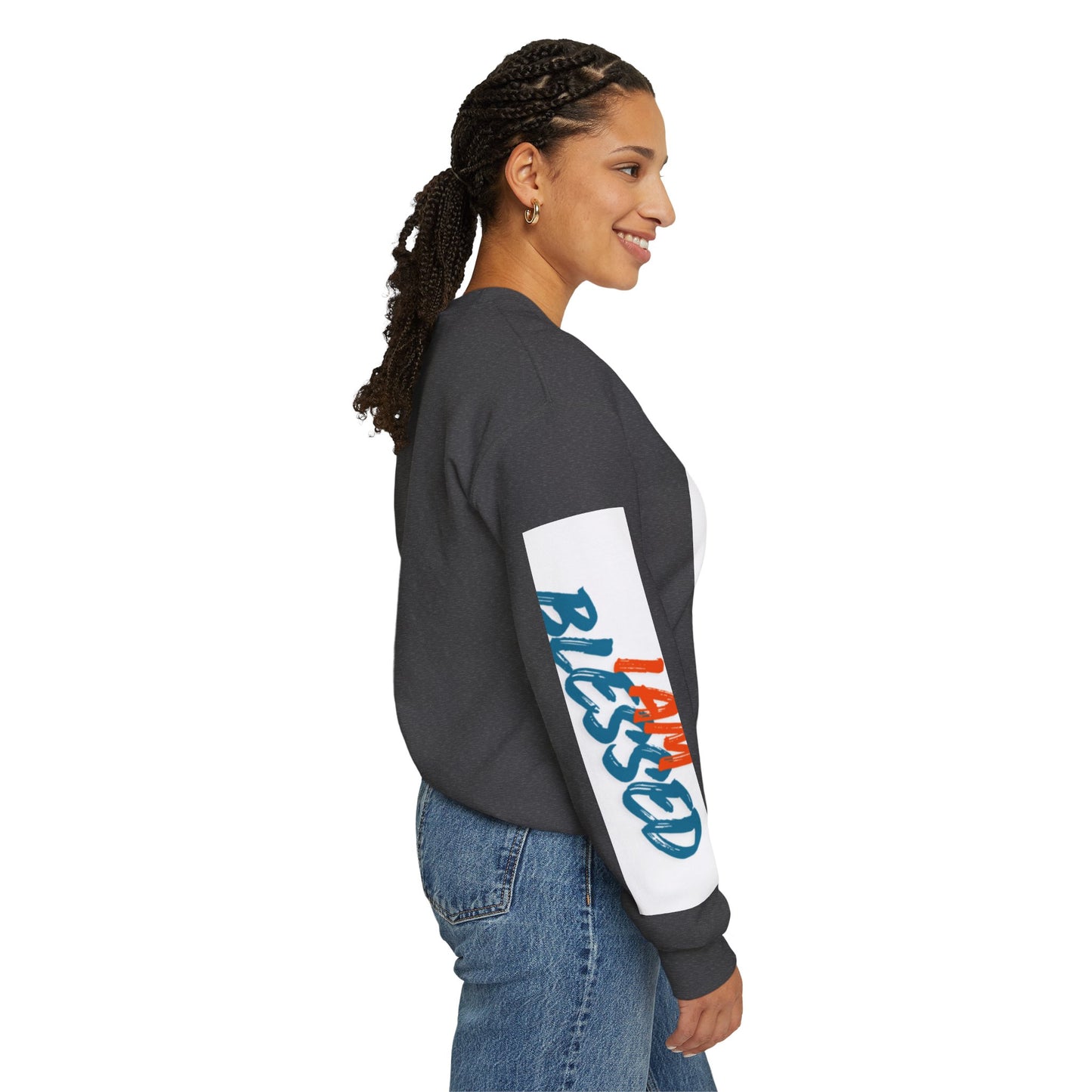 I Am Blessed Crewneck Sweatshirt — Spiritual Religious Blessing Pullover