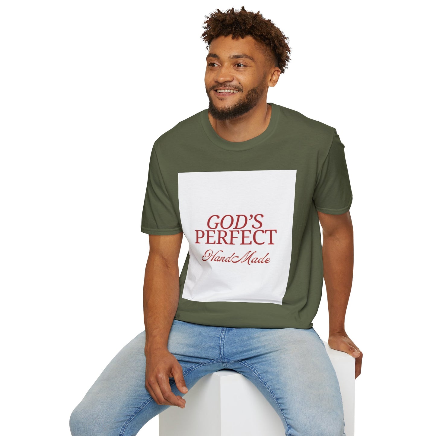 God's Perfect, Hand Made Tee — Faith-Inspired Christian T-Shirt, Religious tee