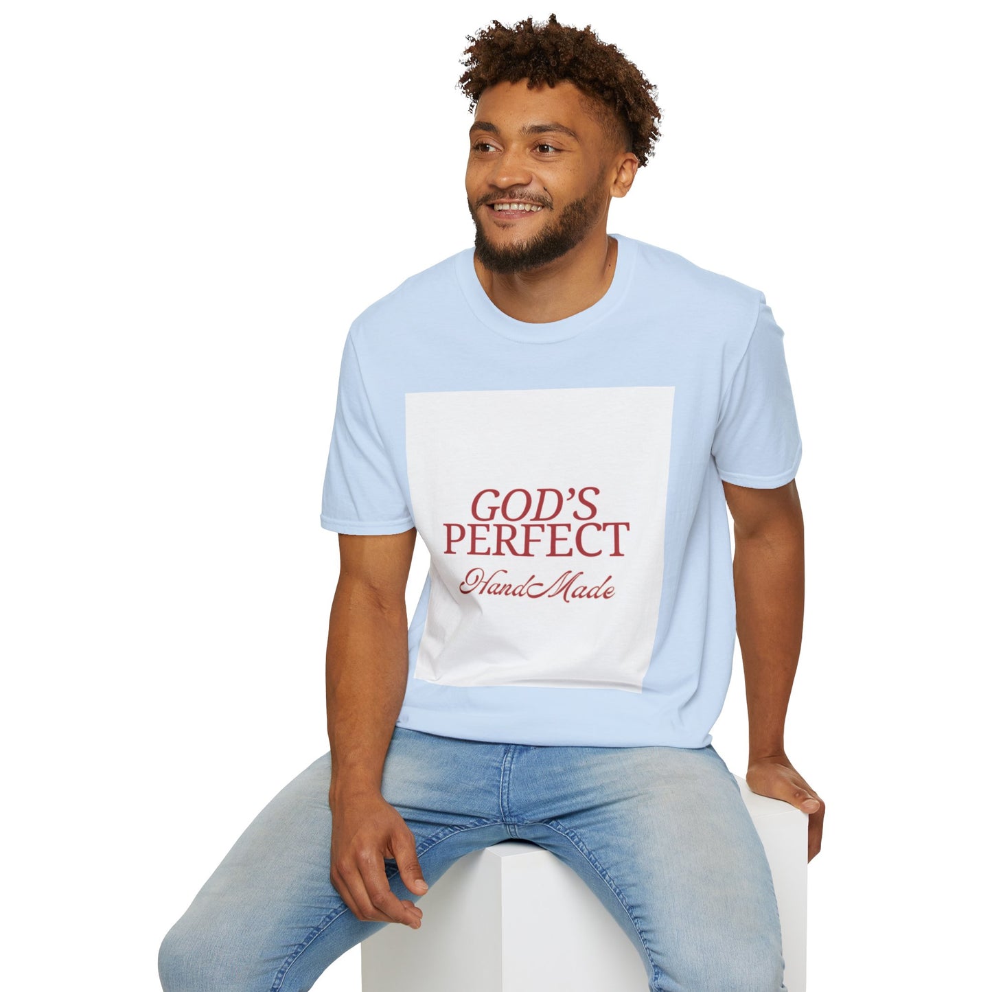 God's Perfect, Hand Made Tee — Faith-Inspired Christian T-Shirt, Religious tee