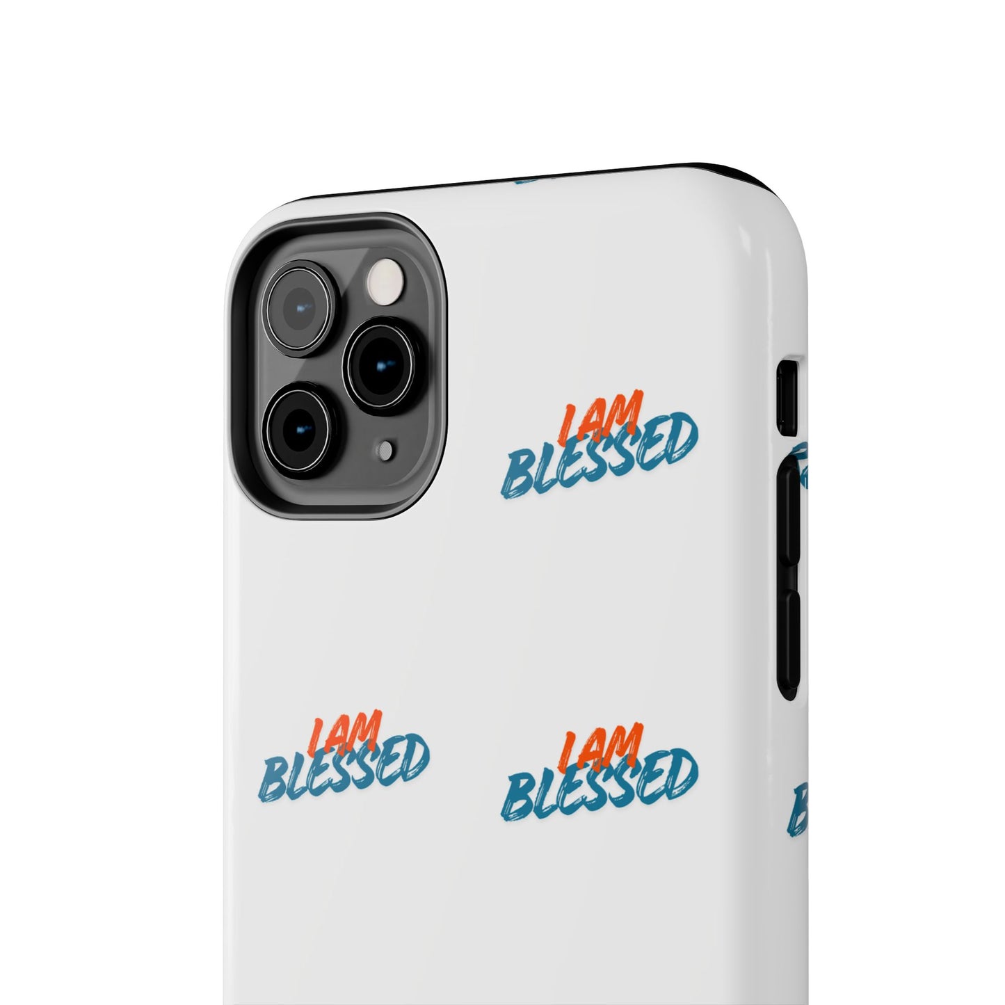 I Am Blessed Tough iPhone Case — Motivational Protective Phone Cover, Religious