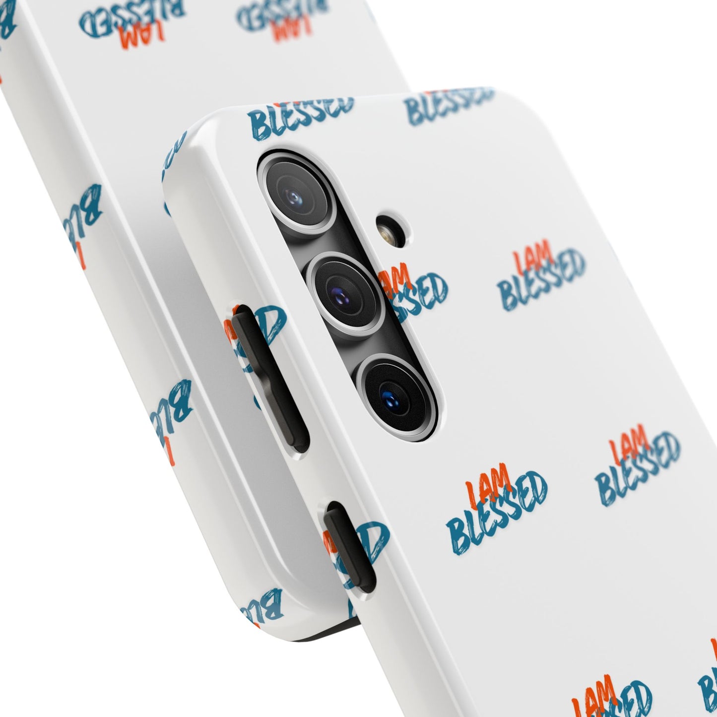 I Am Blessed Tough iPhone Case — Motivational Protective Phone Cover, Religious