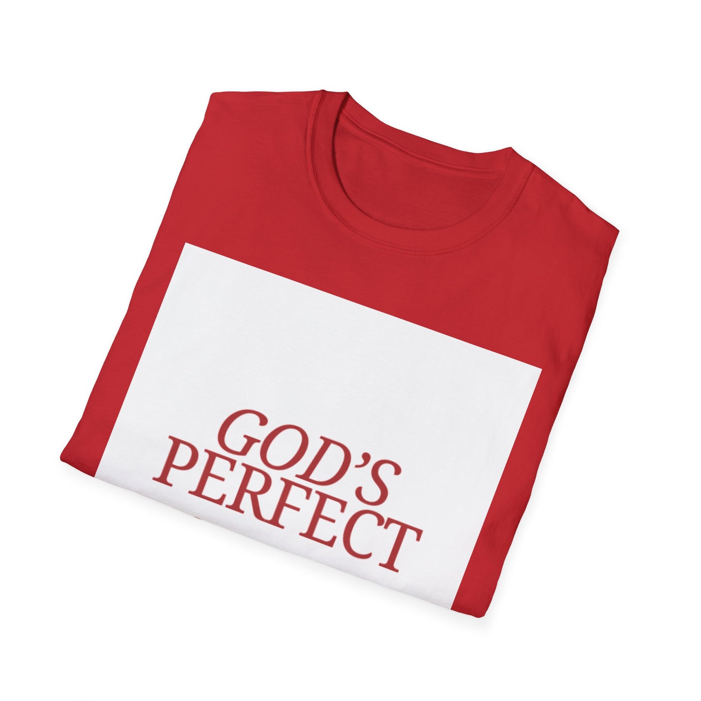 God's Perfect, Hand Made Tee — Faith-Inspired Christian T-Shirt, Religious tee