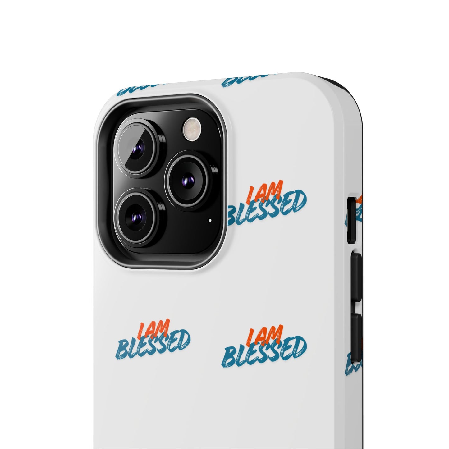 I Am Blessed Tough iPhone Case — Motivational Protective Phone Cover, Religious