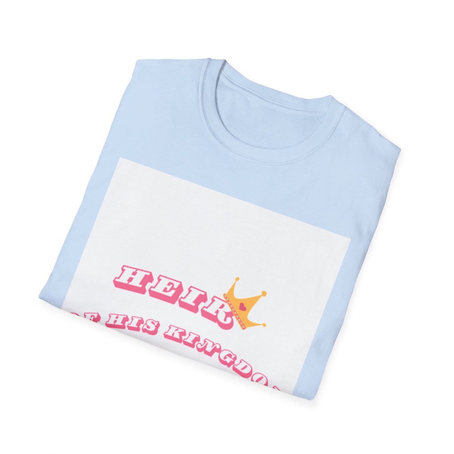 Heir of His Kingdom T-Shirt — Pink Crown Christian Faith Tee