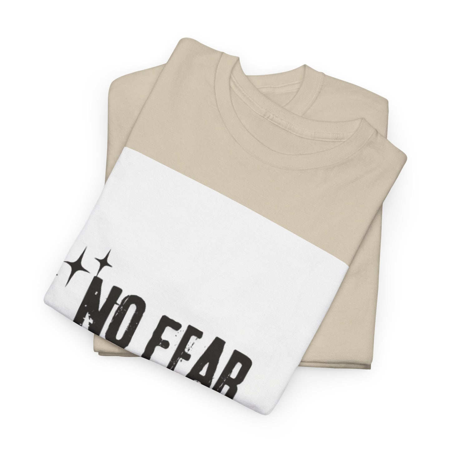 No Fear Over Here Tee — Inspirational Graphic T-Shirt, Religious, Christian,